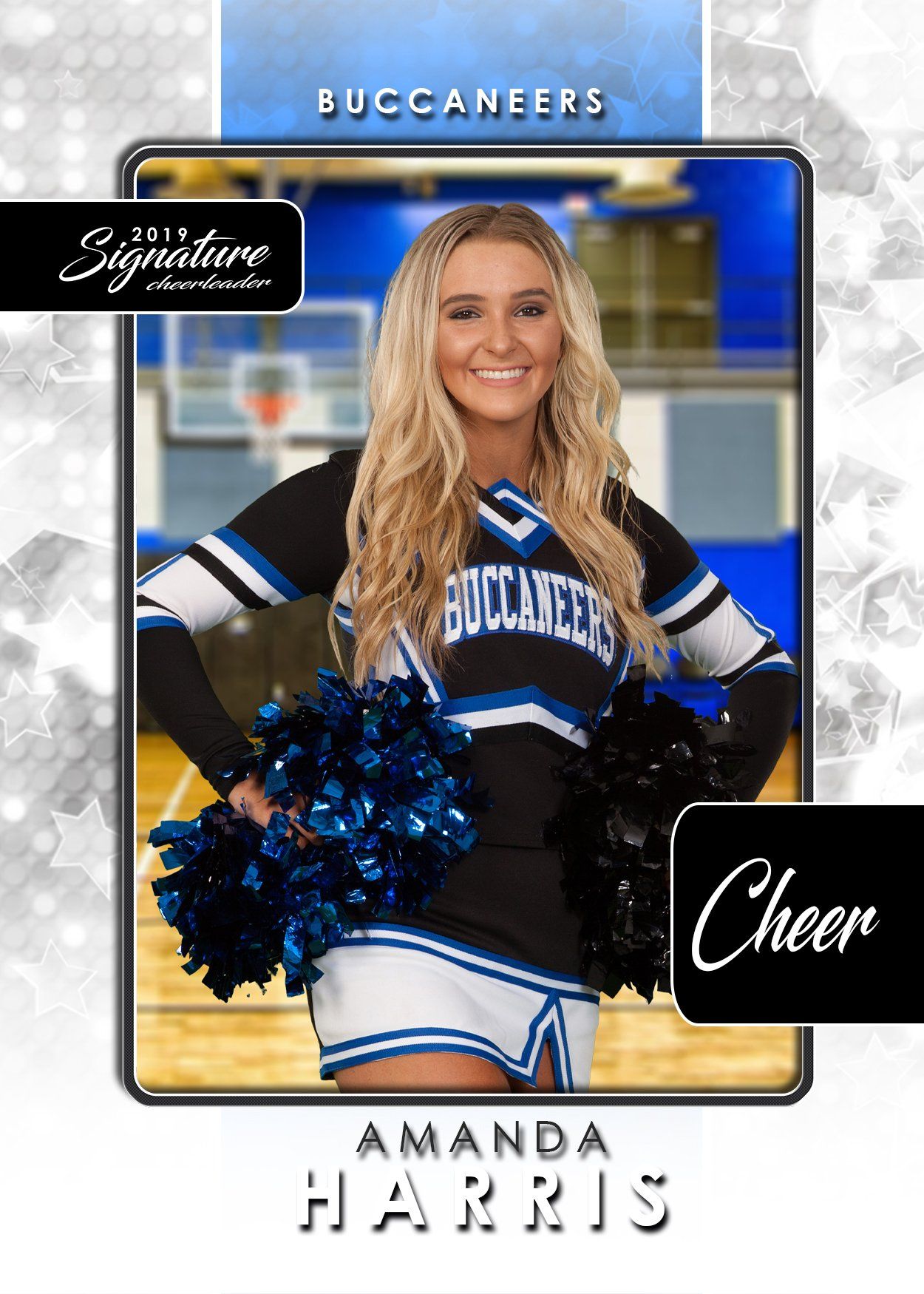 Signature Player - Cheer - V1 - T&I Drop-In Collection-Photoshop Template - Photo Solutions