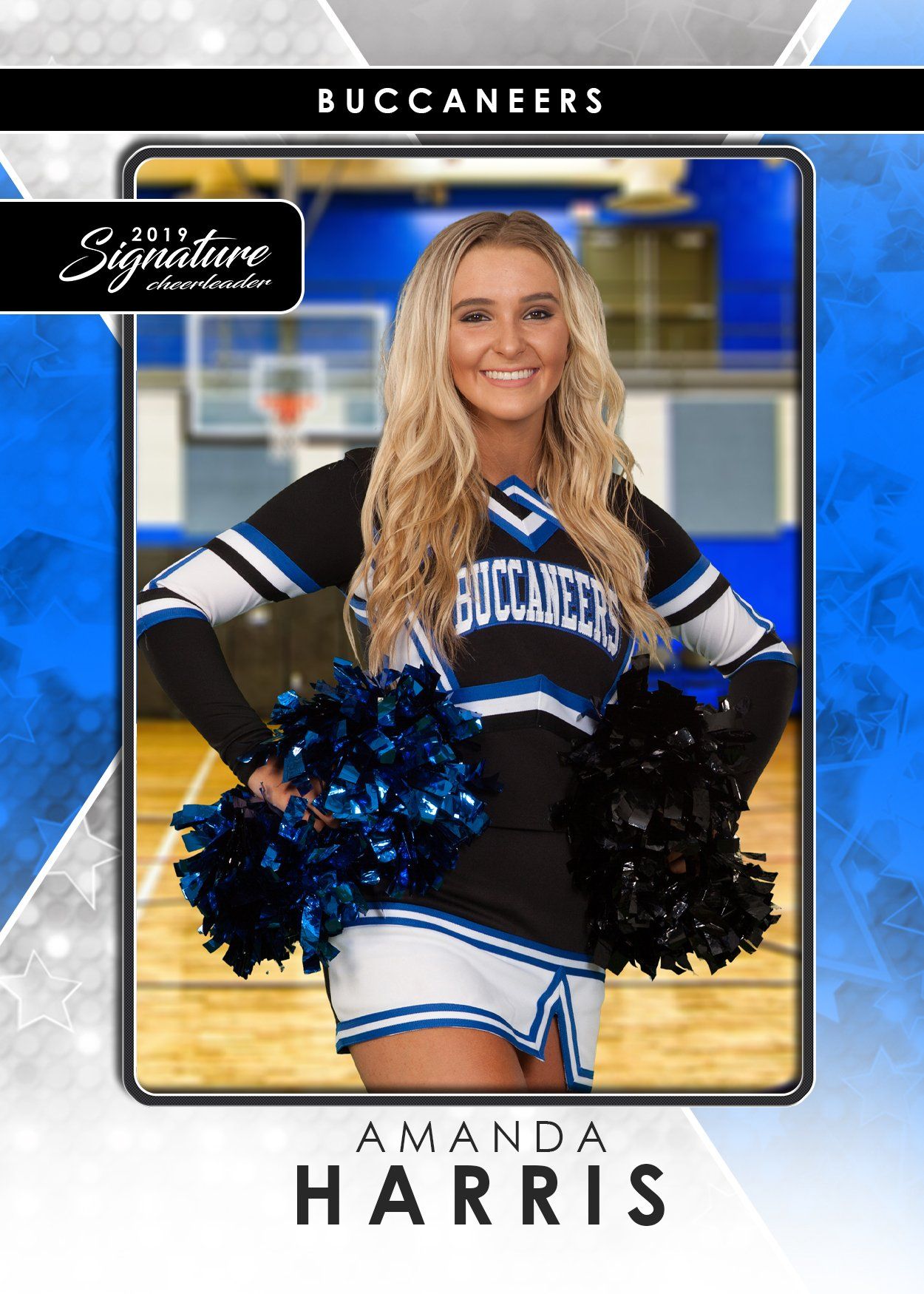 Signature Player - Cheer - V2 - T&I Drop-In Collection-Photoshop Template - Photo Solutions