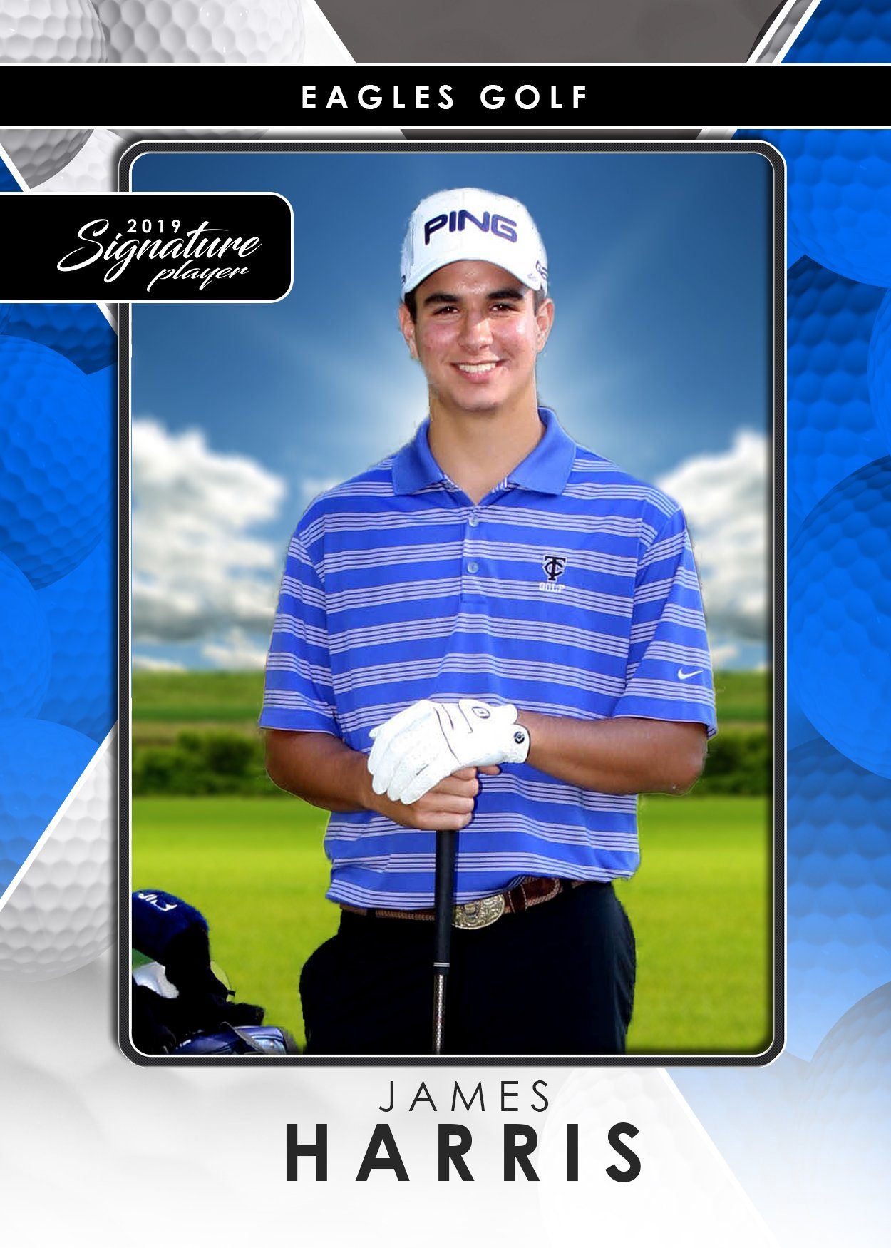 Signature Player - Golf - V2 - T&I Drop-In Collection-Photoshop Template - Photo Solutions