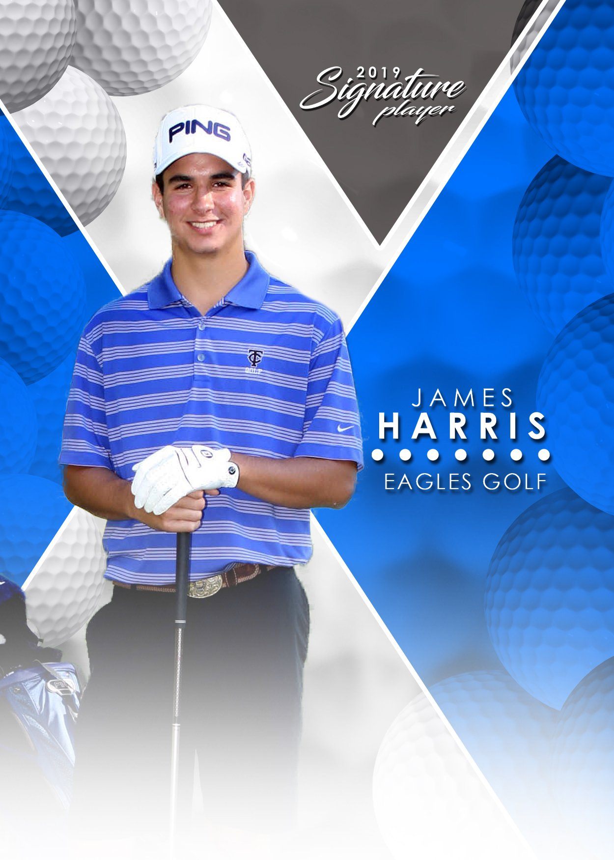 Signature Player - Golf - V2 - T&I Extraction Collection-Photoshop Template - Photo Solutions