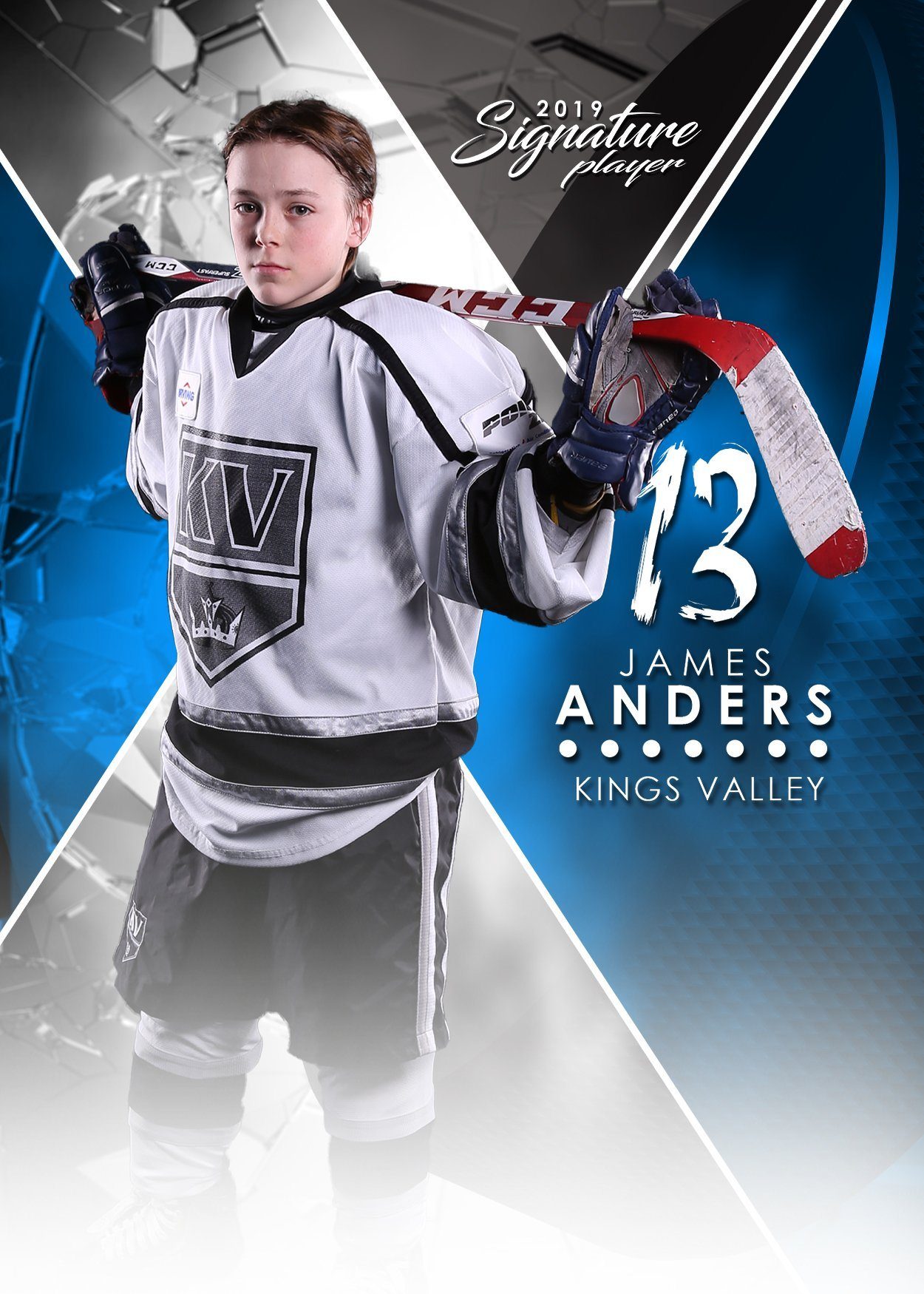 Signature Player - Hockey - V2 - T&I Extraction Collection-Photoshop Template - Photo Solutions