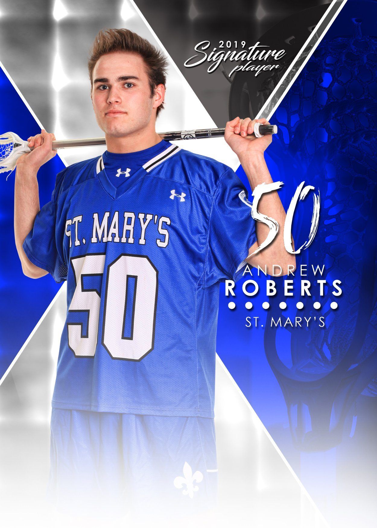 Signature Player - Lacrosse - V2 - T&I Extraction Collection-Photoshop Template - Photo Solutions
