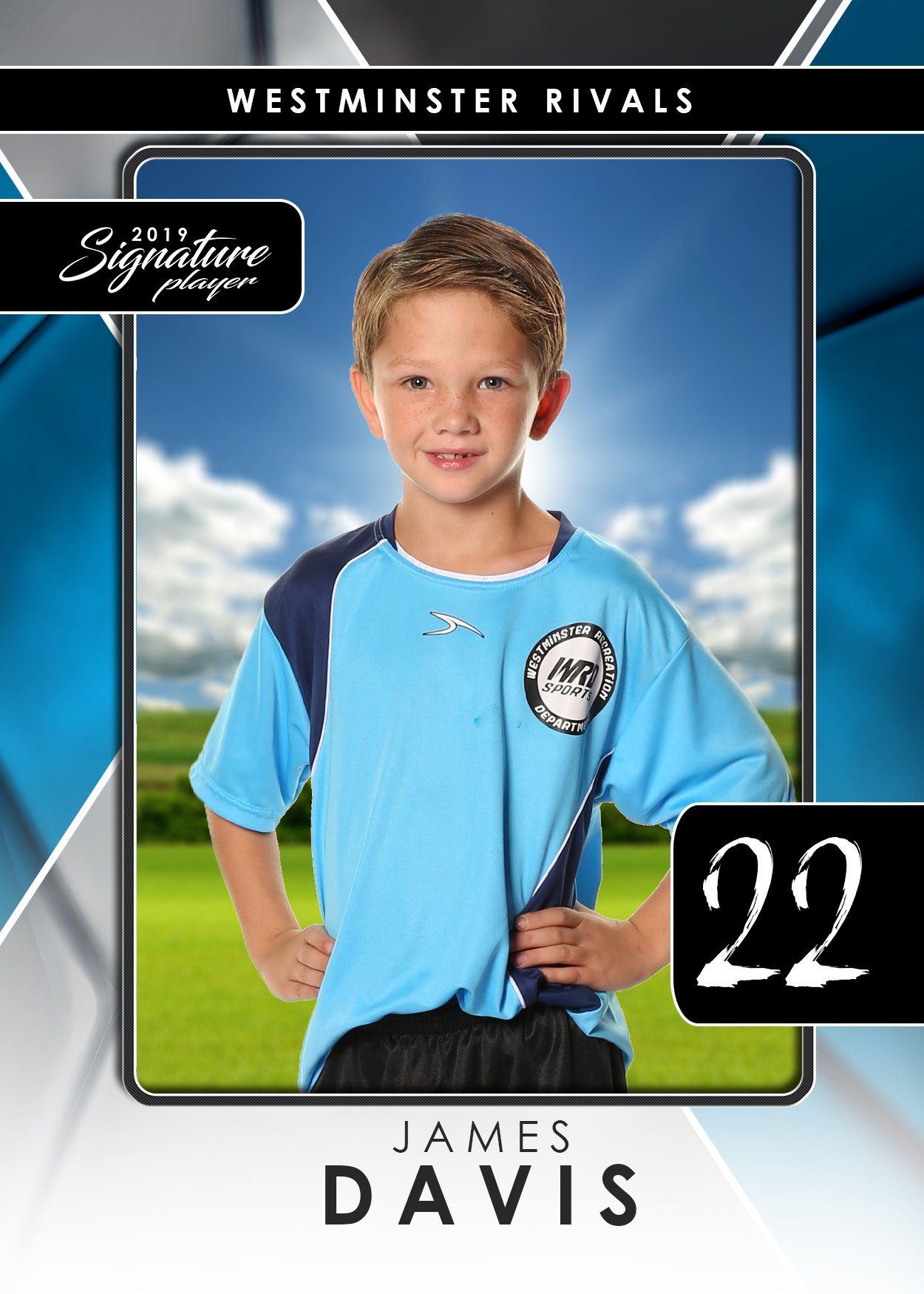 Signature Player - Soccer - V2 - T&I Drop-In Collection-Photoshop Template - Photo Solutions