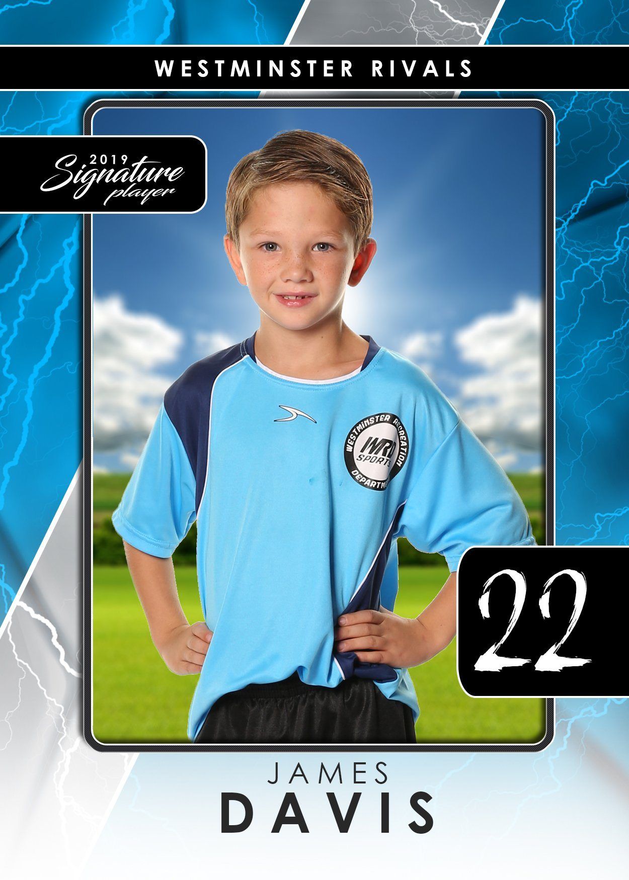 Signature Player - Soccer - V3 - T&I Drop-In Collection-Photoshop Template - Photo Solutions