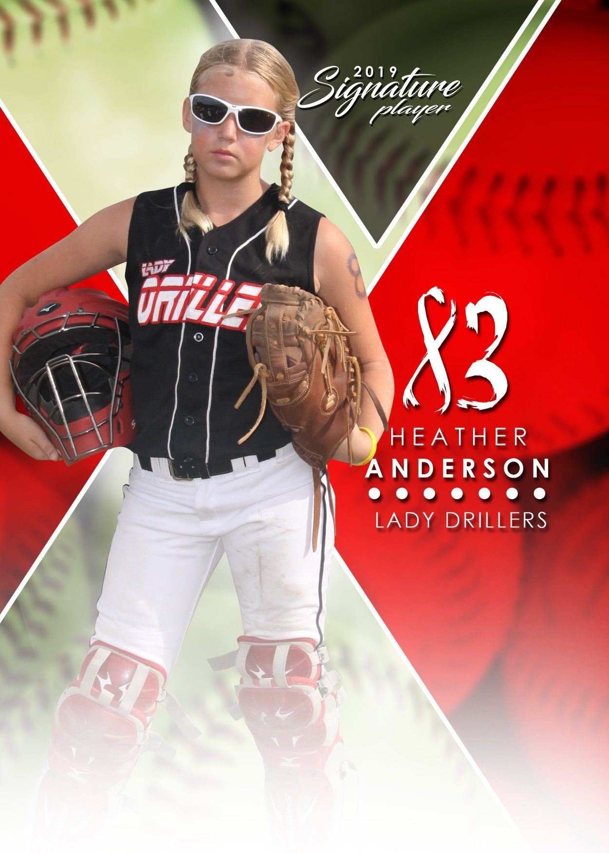 Signature Player - Softball - V2 - T&I Extraction Collection-Photoshop Template - Photo Solutions