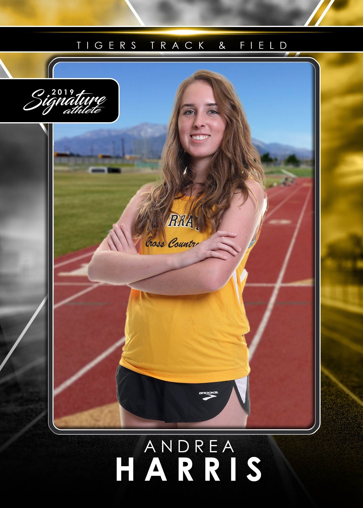 Signature Player - Track & Field - V2 - T&I Drop-In Collection-Photoshop Template - Photo Solutions