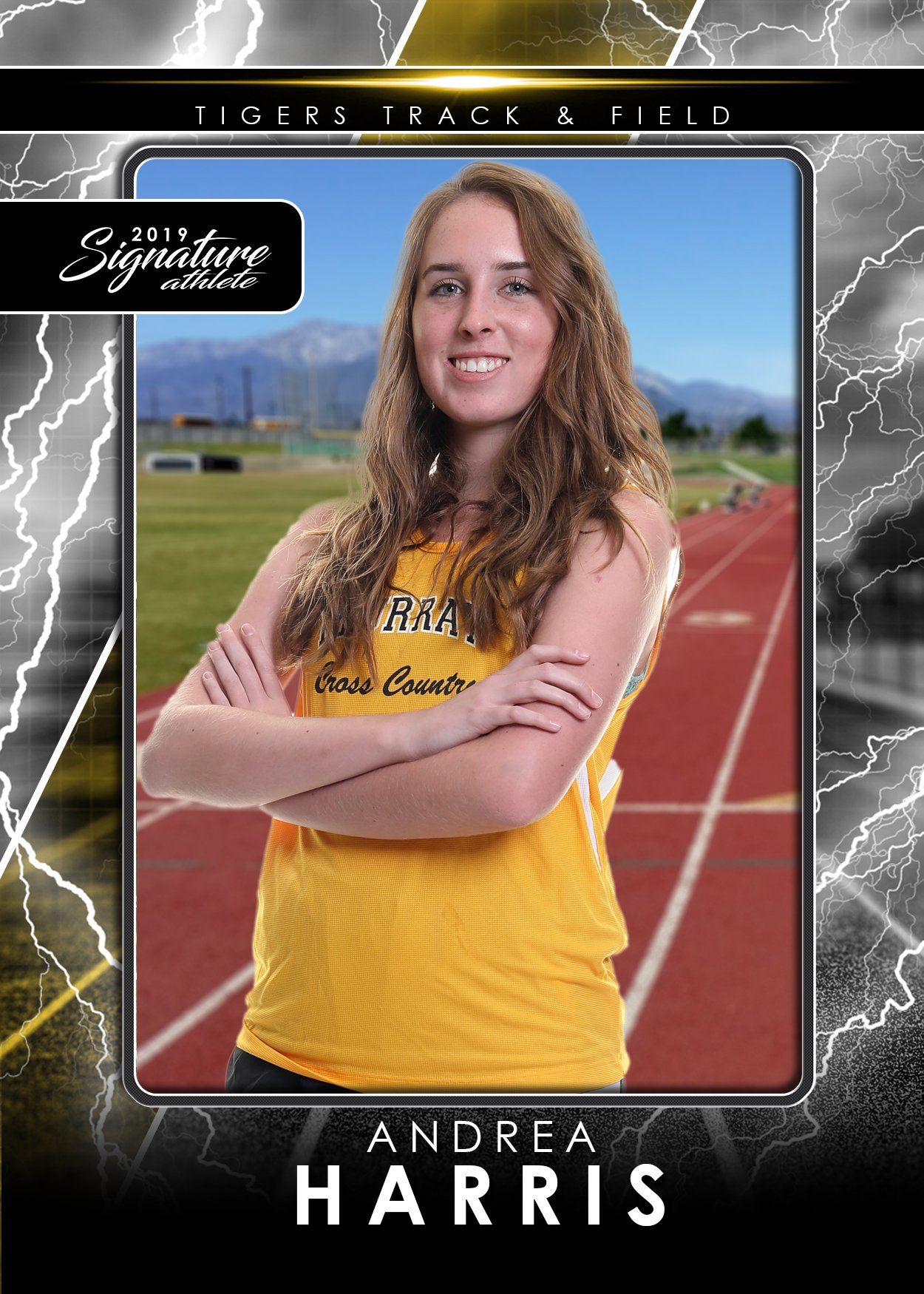 Signature Player - Track & Field - V3 - T&I Drop-In Collection-Photoshop Template - Photo Solutions
