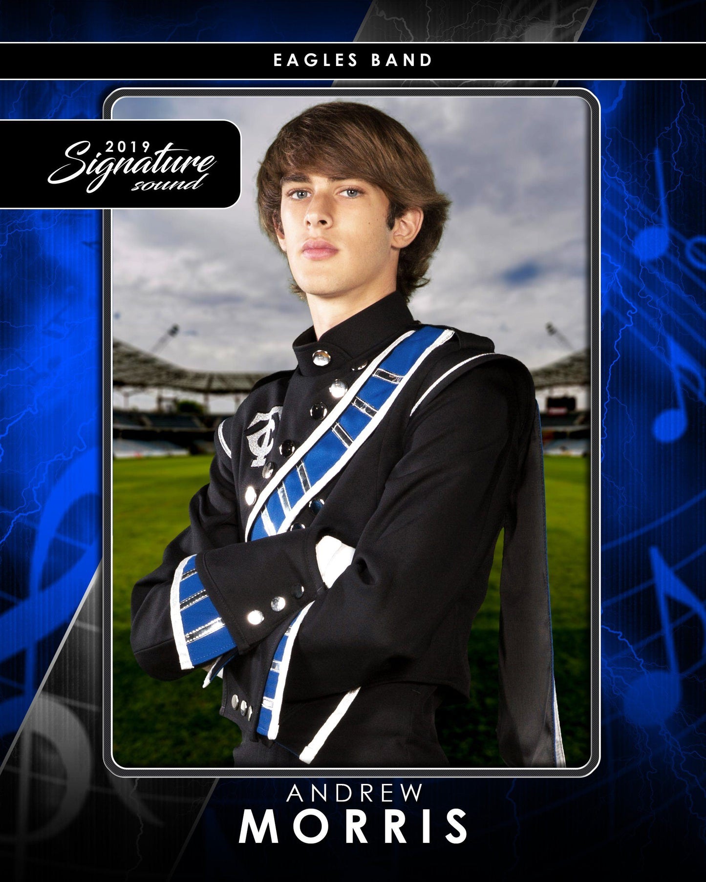 Signature Player - Band - V3 - T&I Drop-In Collection-Photoshop Template - Photo Solutions