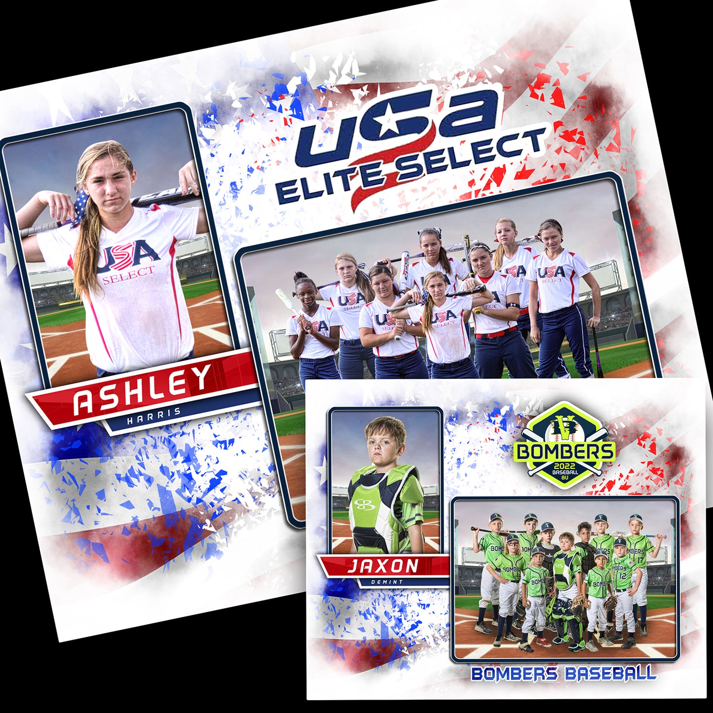 Patriot - Cinema Series - Drop In Memory Mate Horizontal Template-Photoshop Template - PSMGraphix