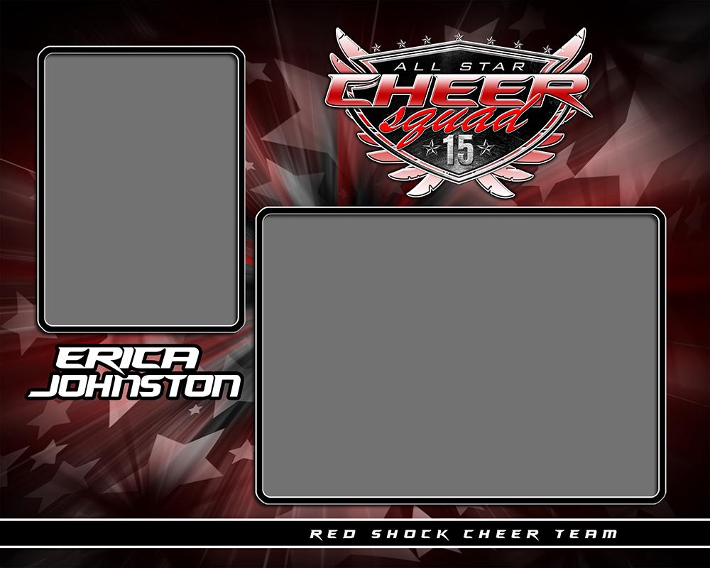 Cheerleading - v.SS - Memory Mate - H-Photoshop Template - Photo Solutions