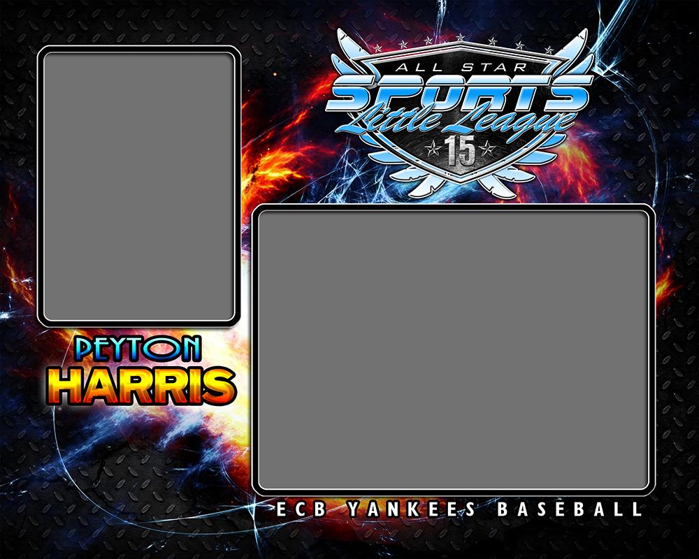 Fire & Ice v.3 - Memory Mate - H-Photoshop Template - Photo Solutions