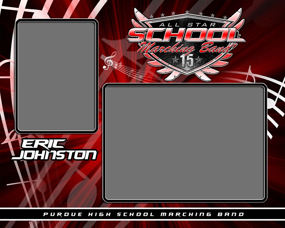 Marching Band - v.SS - Memory Mate - H-Photoshop Template - Photo Solutions