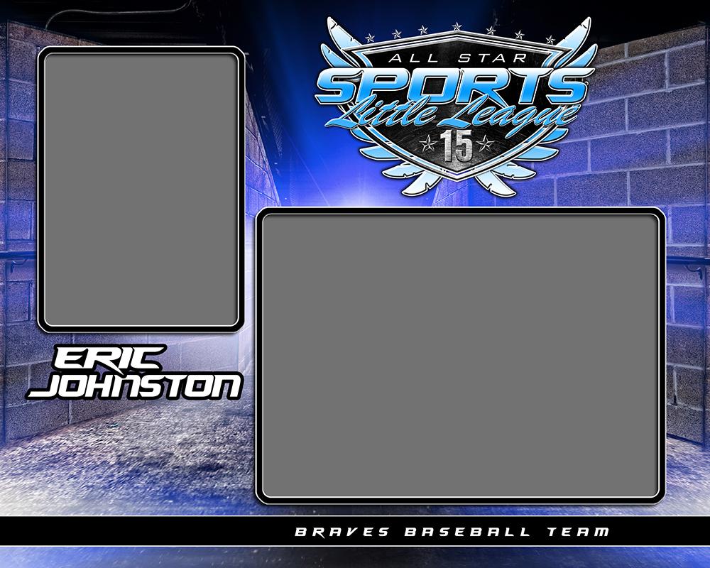 Tunnel Night Game - Signature Series - Memory Mate - H-Photoshop Template - Photo Solutions