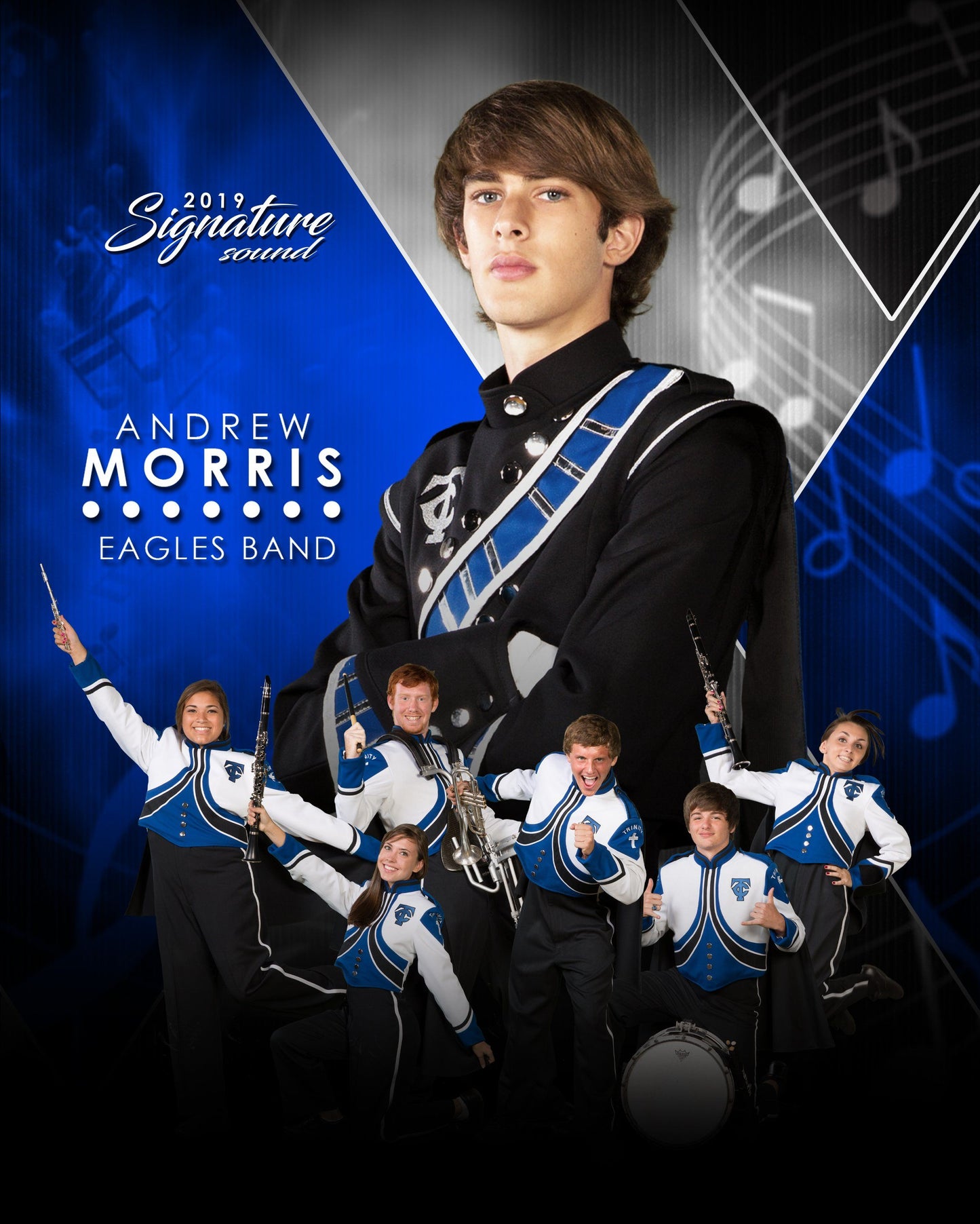 Signature Player - Band - V2 - Extraction Memory Mate V Template-Photoshop Template - Photo Solutions