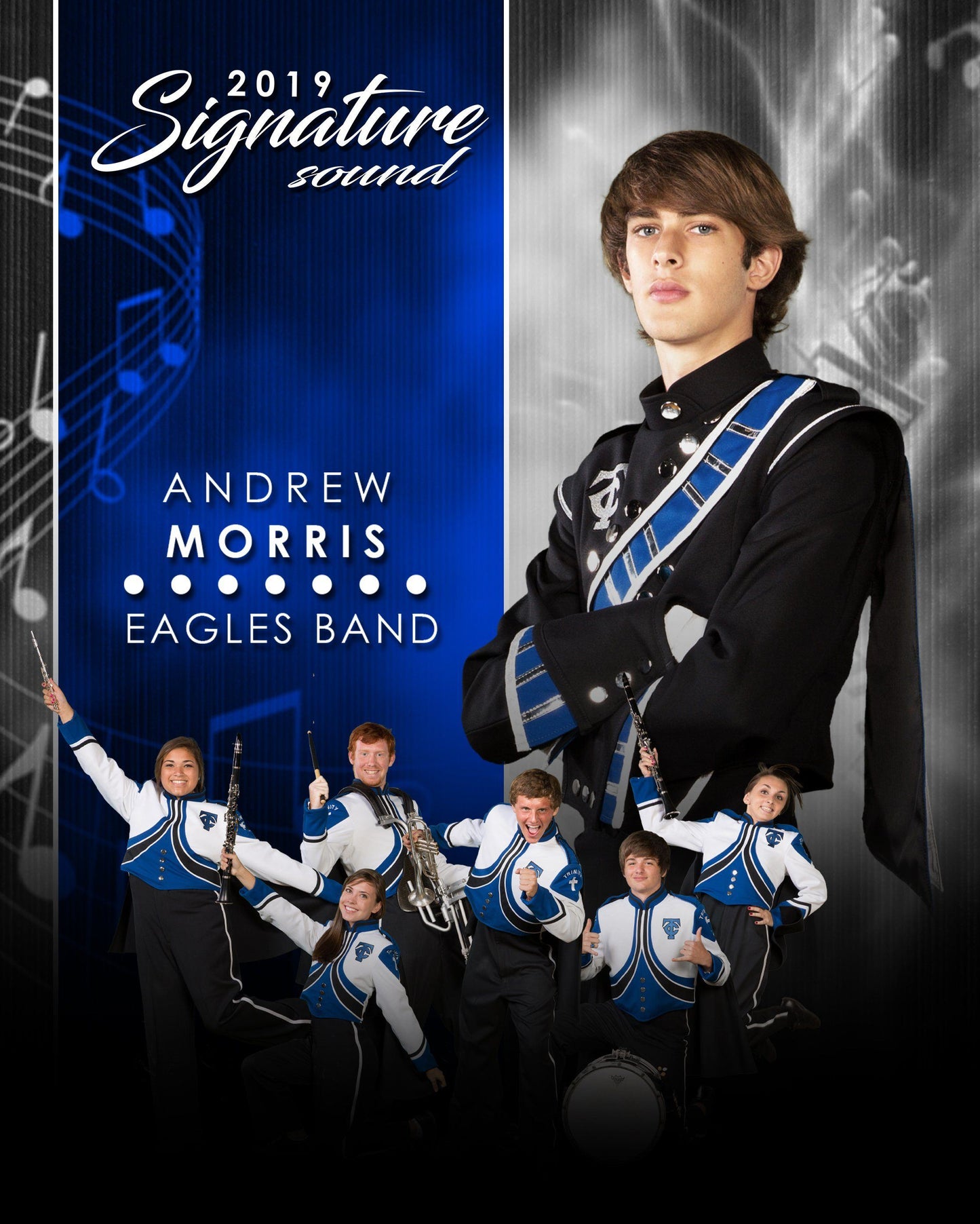 Signature Player - Band - V1 - T&I Extraction Collection-Photoshop Template - Photo Solutions