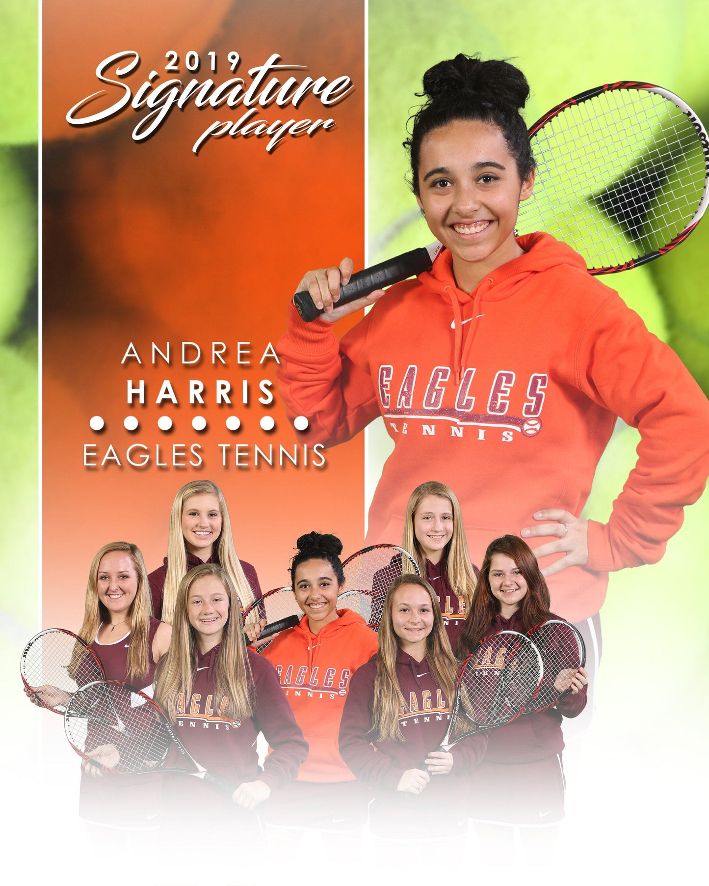 Signature Player - Tennis - V1 - T&I Extraction Collection-Photoshop Template - Photo Solutions