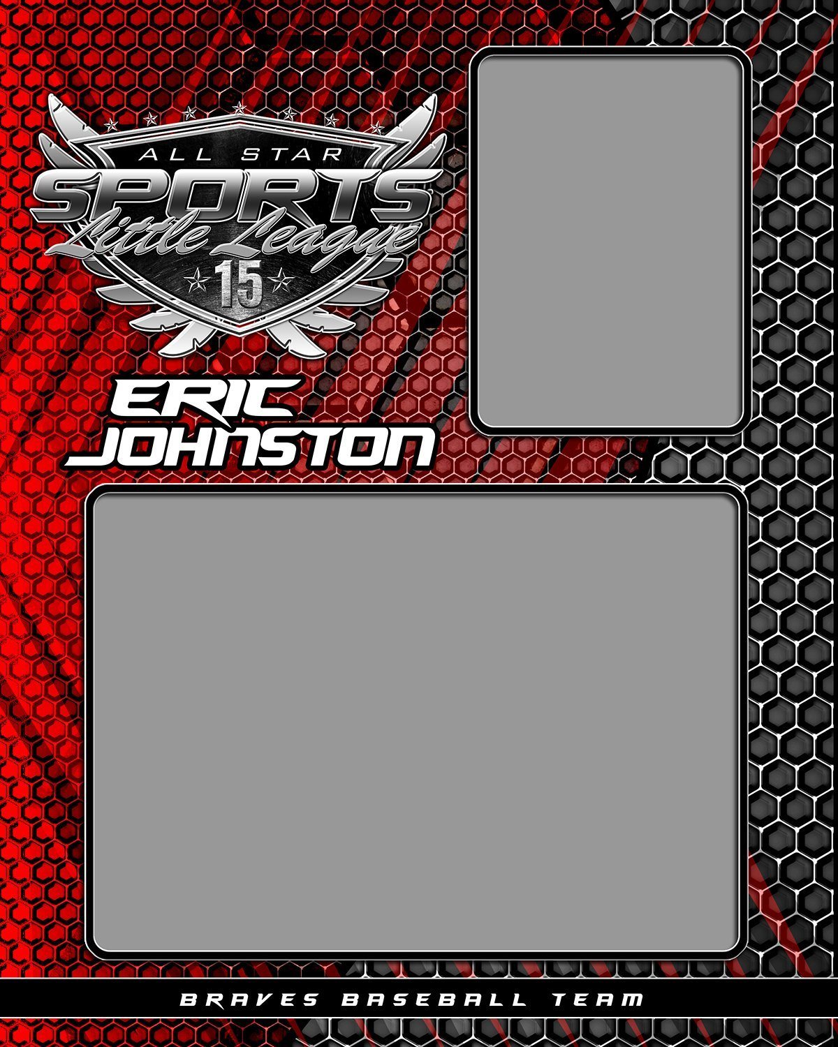Honeycomb v.1 - Memory Mate - V-Photoshop Template - Photo Solutions