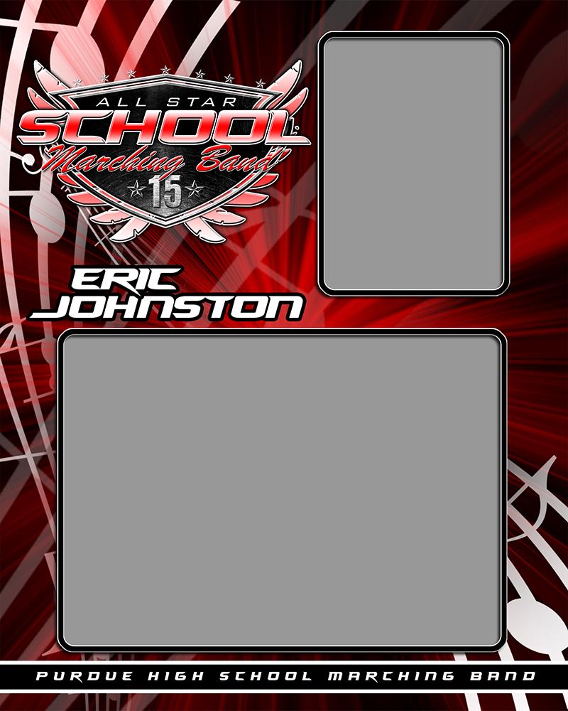 Marching Band v.SS - Memory Mate - V-Photoshop Template - Photo Solutions