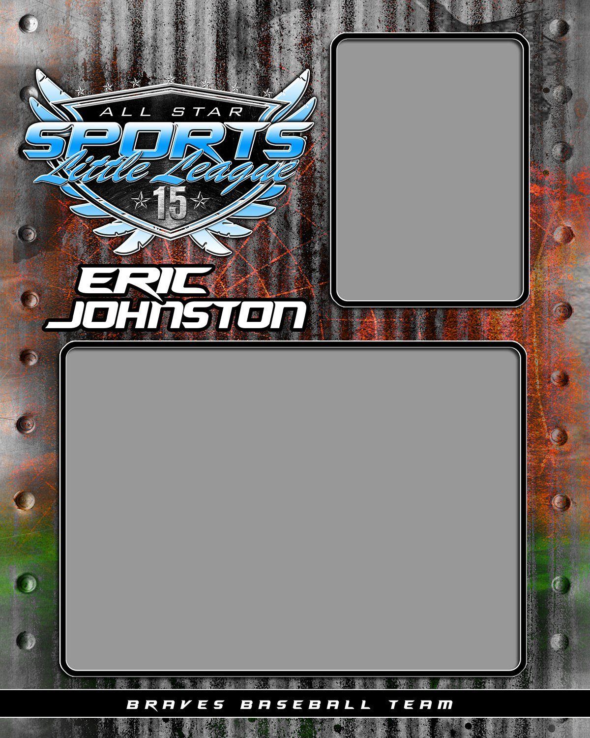 Steel Plate v.1 - Memory Mate - V-Photoshop Template - Photo Solutions