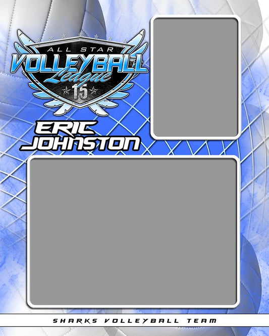 Volleyball v.SS - Memory Mate - V-Photoshop Template - Photo Solutions