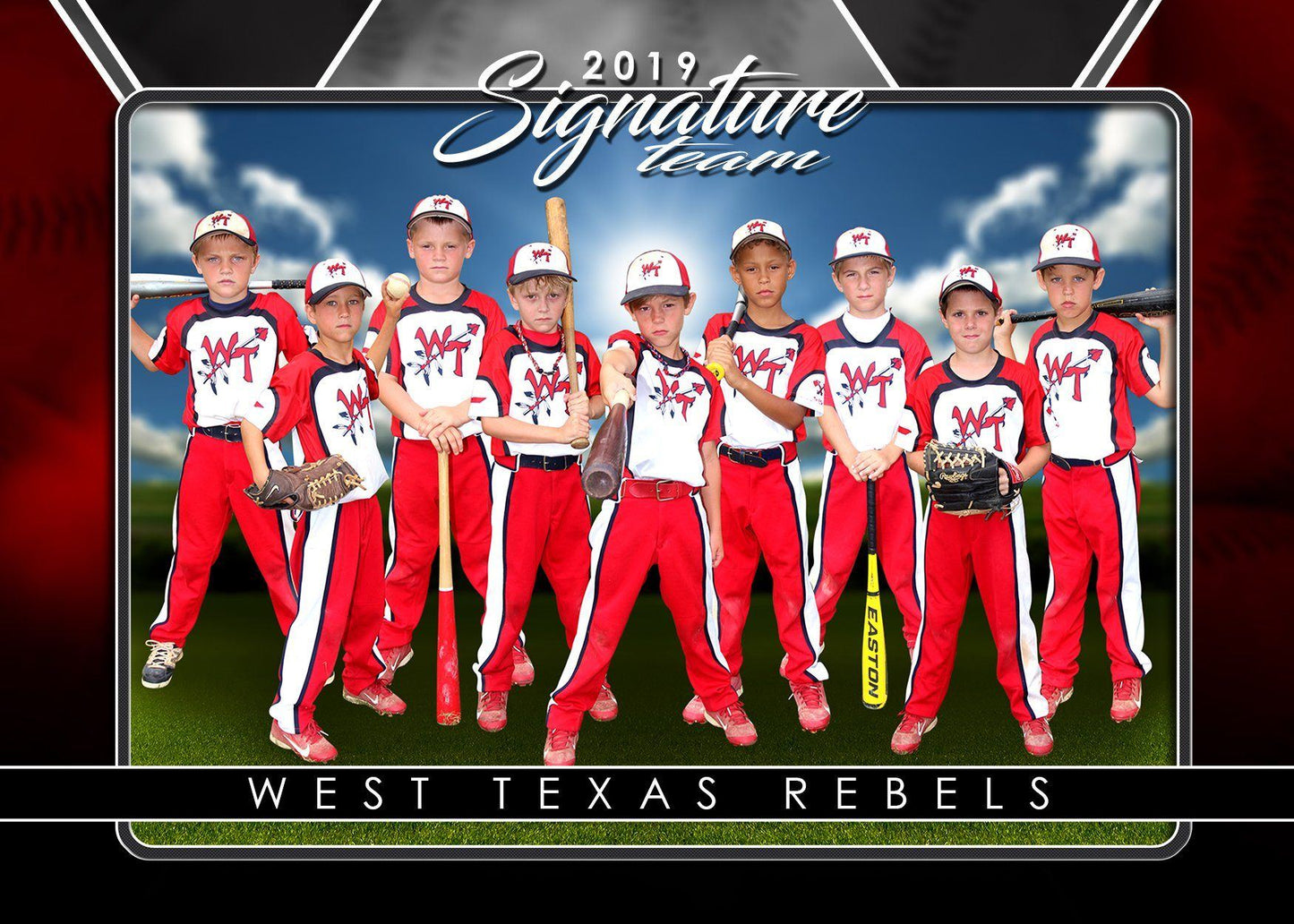Signature Player - Baseball - V2 - T&I Drop-In Collection-Photoshop Template - Photo Solutions