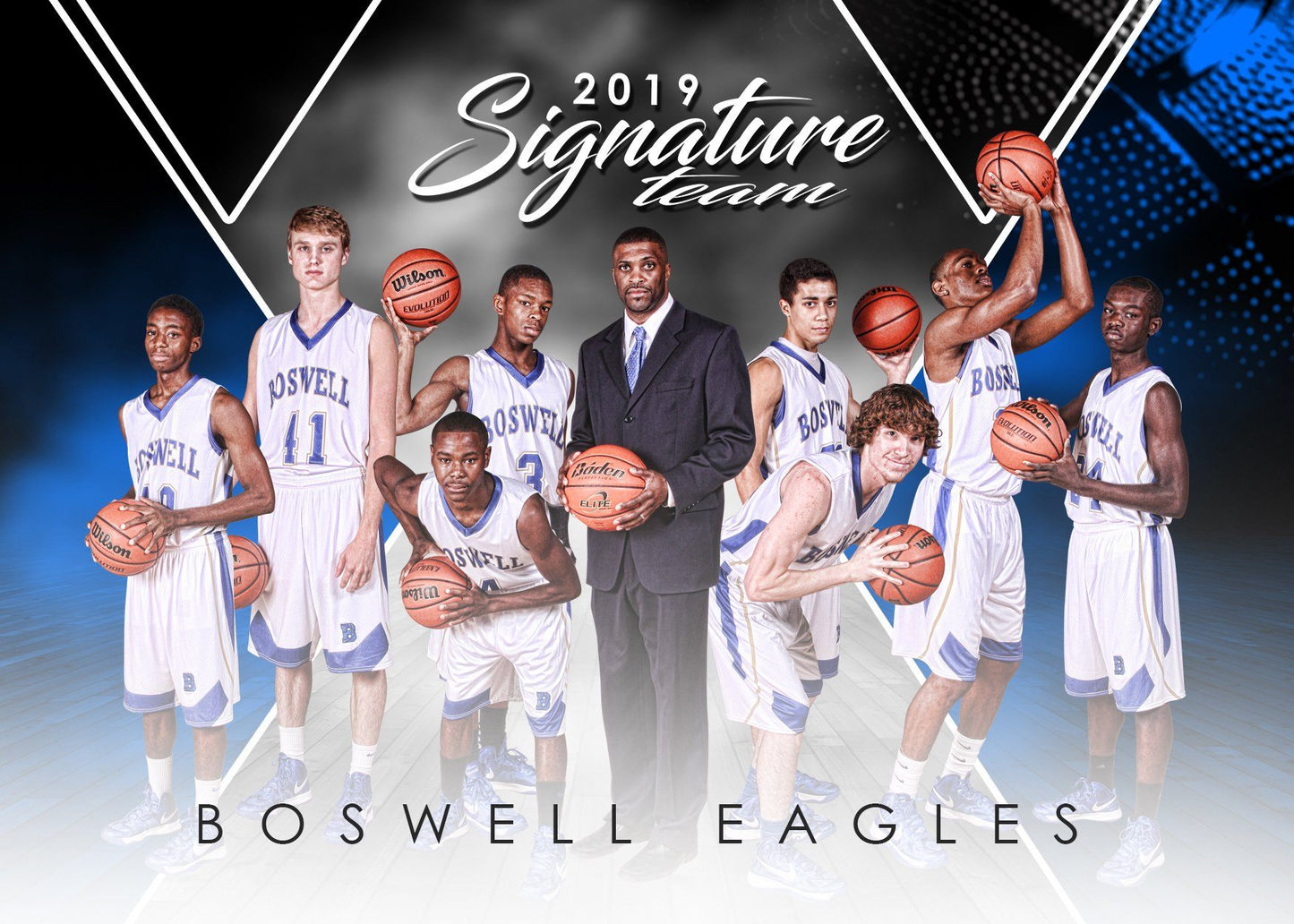 Signature Player - Basketball - V2 - T&I Extraction Collection-Photoshop Template - Photo Solutions