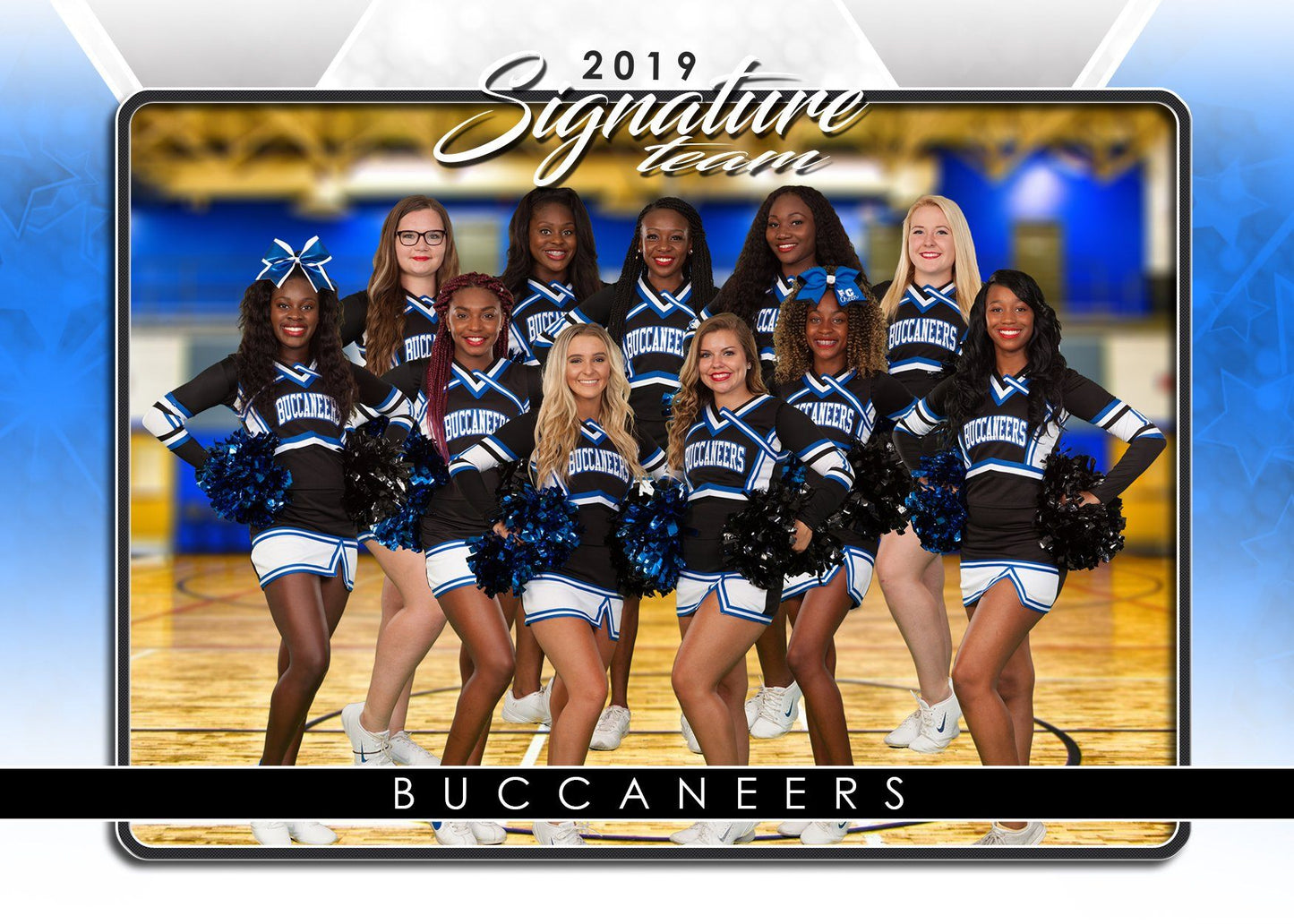 Signature Player - Cheer - V2 - T&I Drop-In Collection-Photoshop Template - Photo Solutions