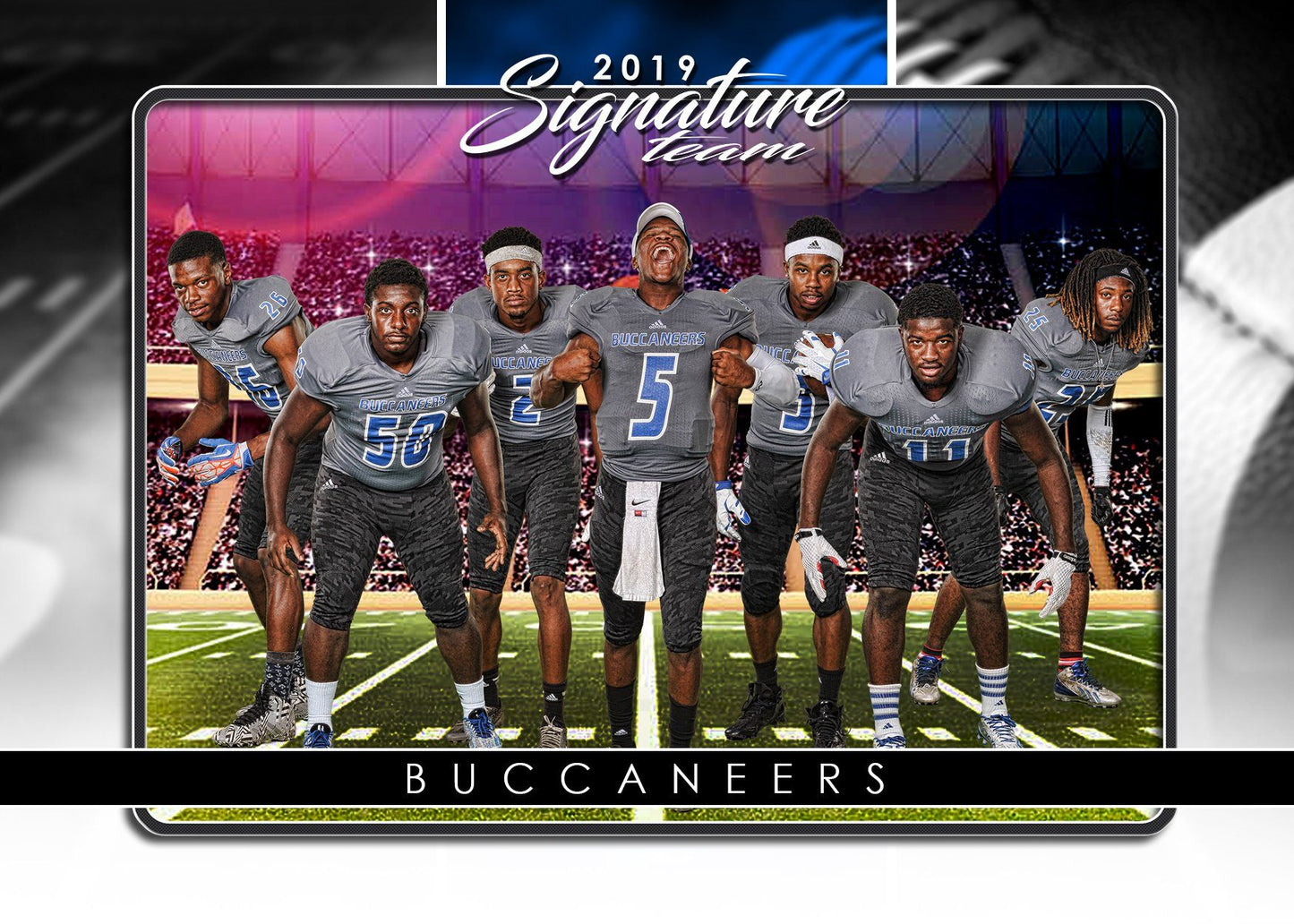 Signature Player - Football - V1 - T&I Drop-In Collection-Photoshop Template - Photo Solutions
