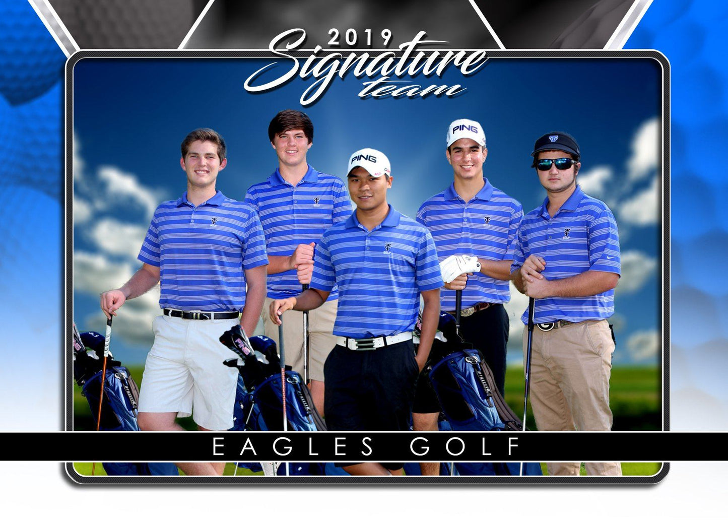 Signature Player - Golf - V2 - T&I Drop-In Collection-Photoshop Template - Photo Solutions