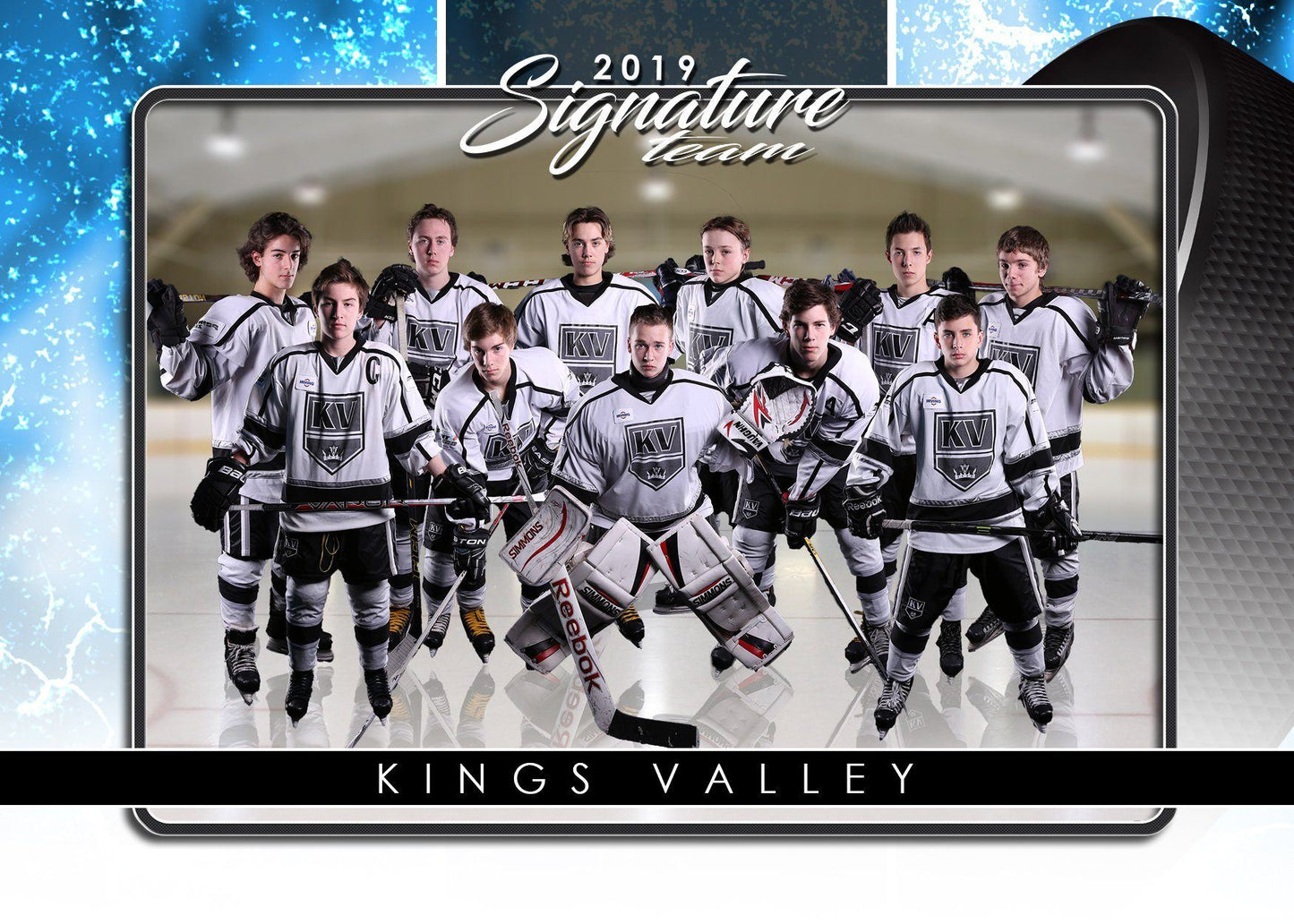 Signature Player - Hockey - V1 - T&I Drop-In Collection-Photoshop Template - Photo Solutions