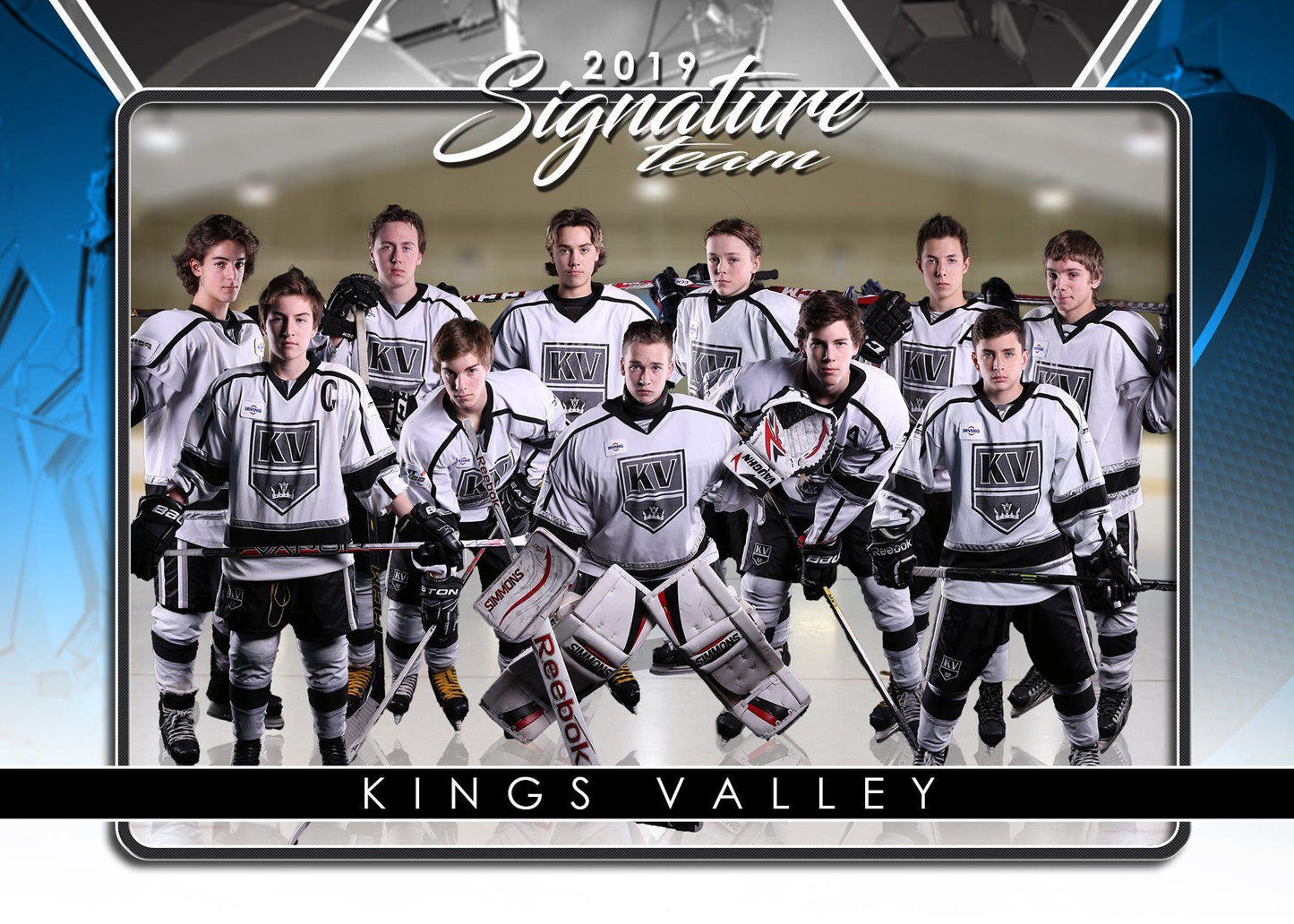 Signature Player - Hockey - V2 - T&I Drop-In Collection-Photoshop Template - Photo Solutions
