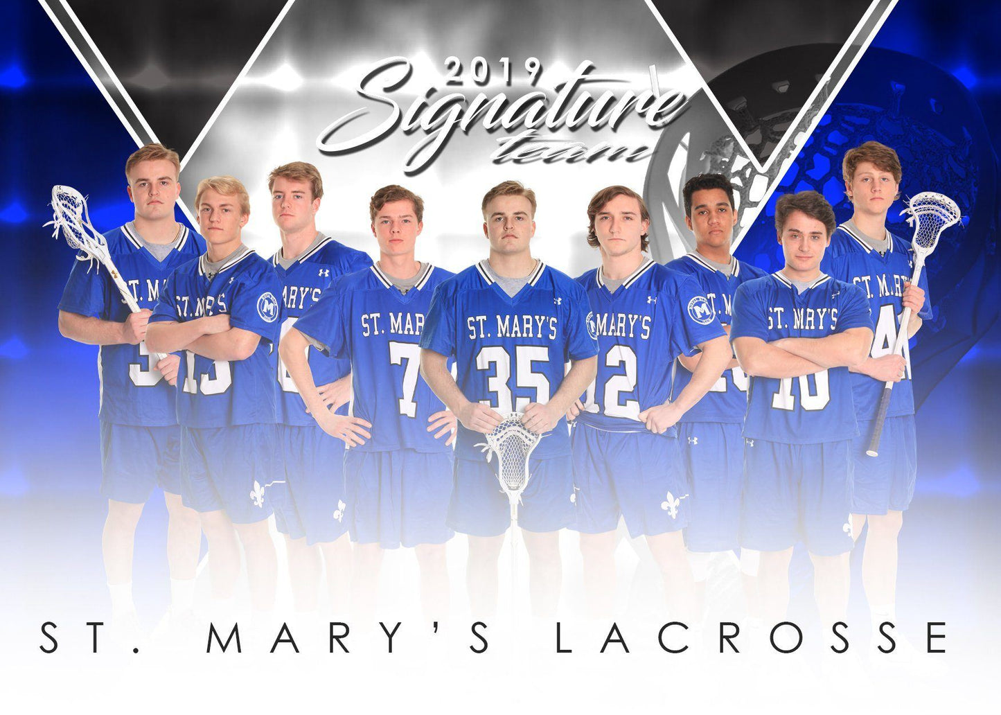 Signature Player - Lacrosse - V2 - T&I Extraction Collection-Photoshop Template - Photo Solutions