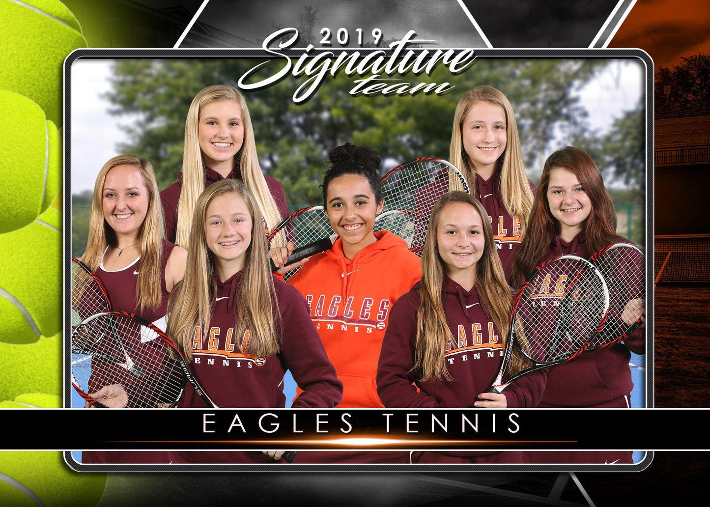 Signature Player - Tennis - V2 - T&I Drop-In Collection-Photoshop Template - Photo Solutions