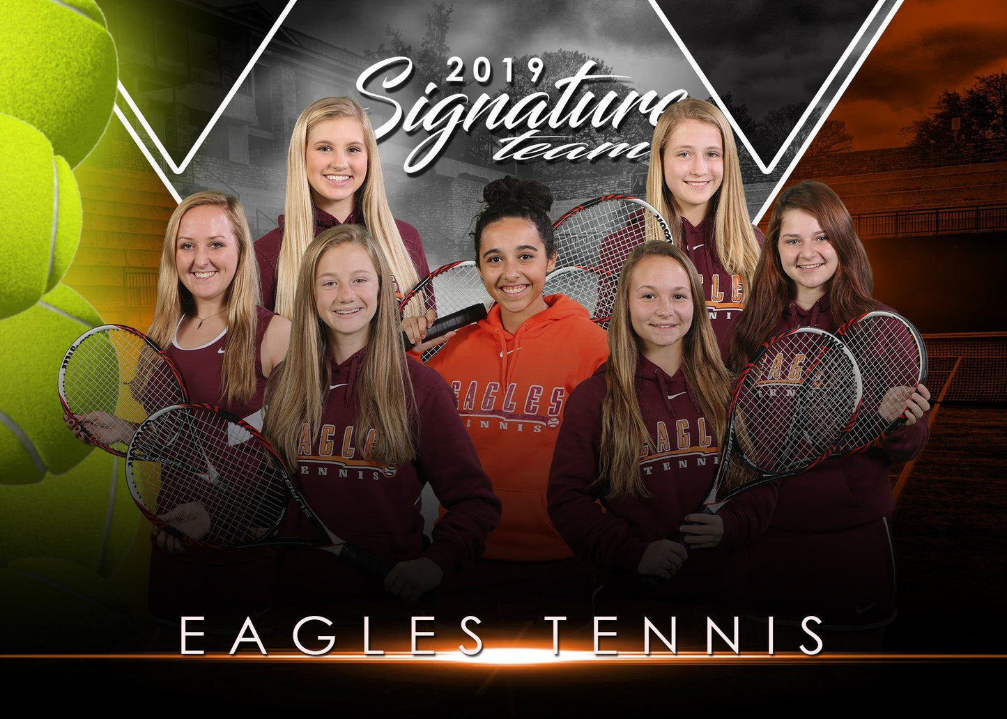 Signature Player - Tennis - V2 - T&I Extraction Collection-Photoshop Template - Photo Solutions
