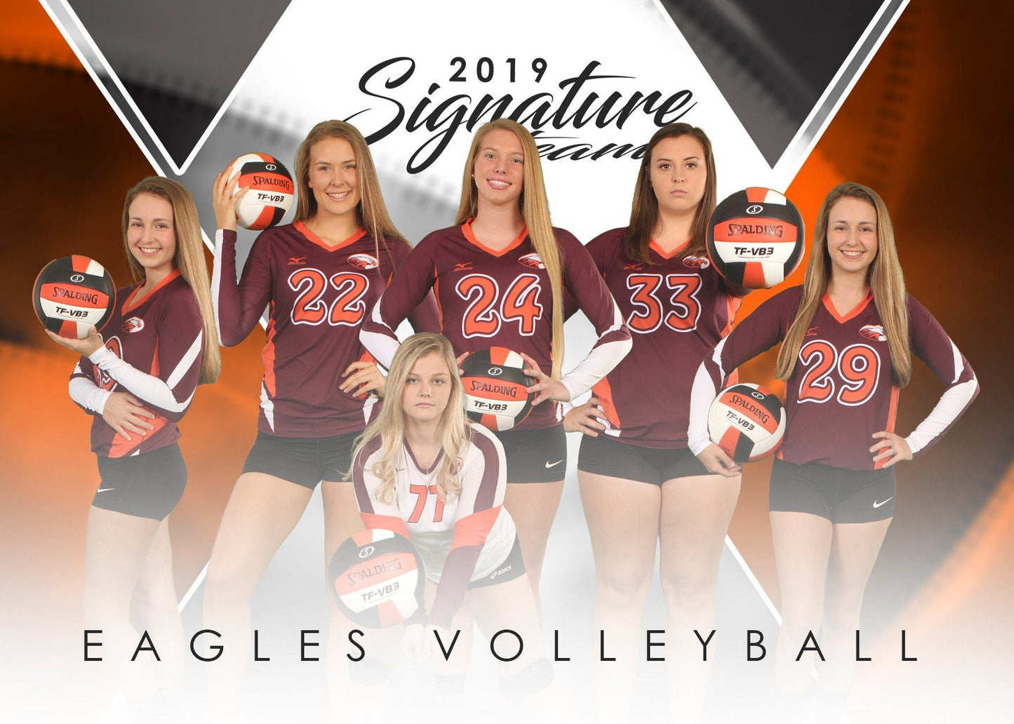 Signature Player - Volleyball - V2 - T&I Extraction Collection-Photoshop Template - Photo Solutions