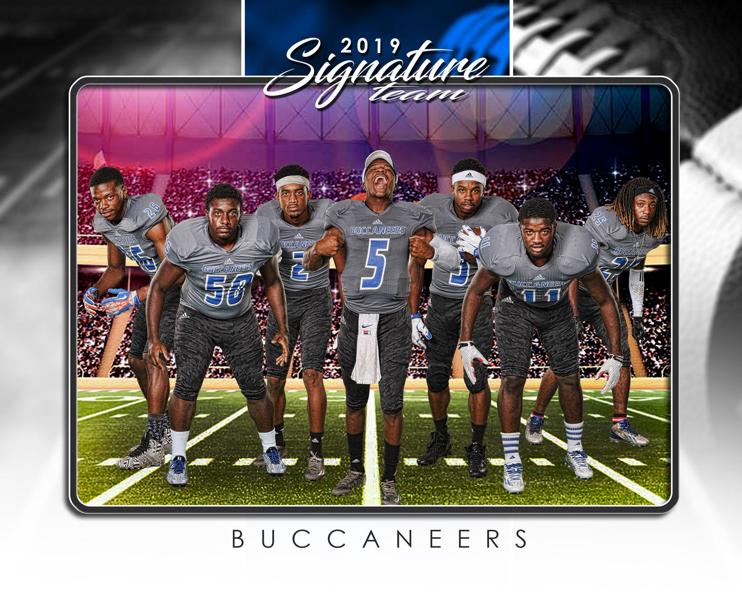 Signature Player - Football - V1 - T&I Drop-In Collection-Photoshop Template - Photo Solutions