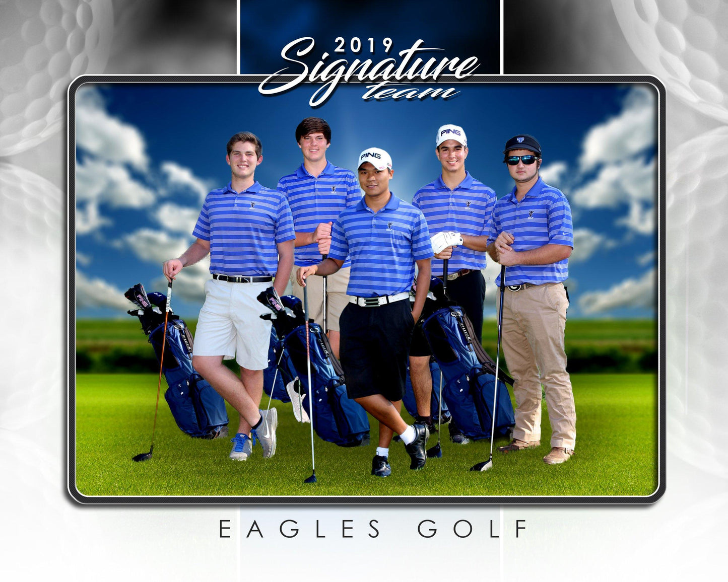 Signature Player - Golf - V1 - T&I Drop-In Collection-Photoshop Template - Photo Solutions