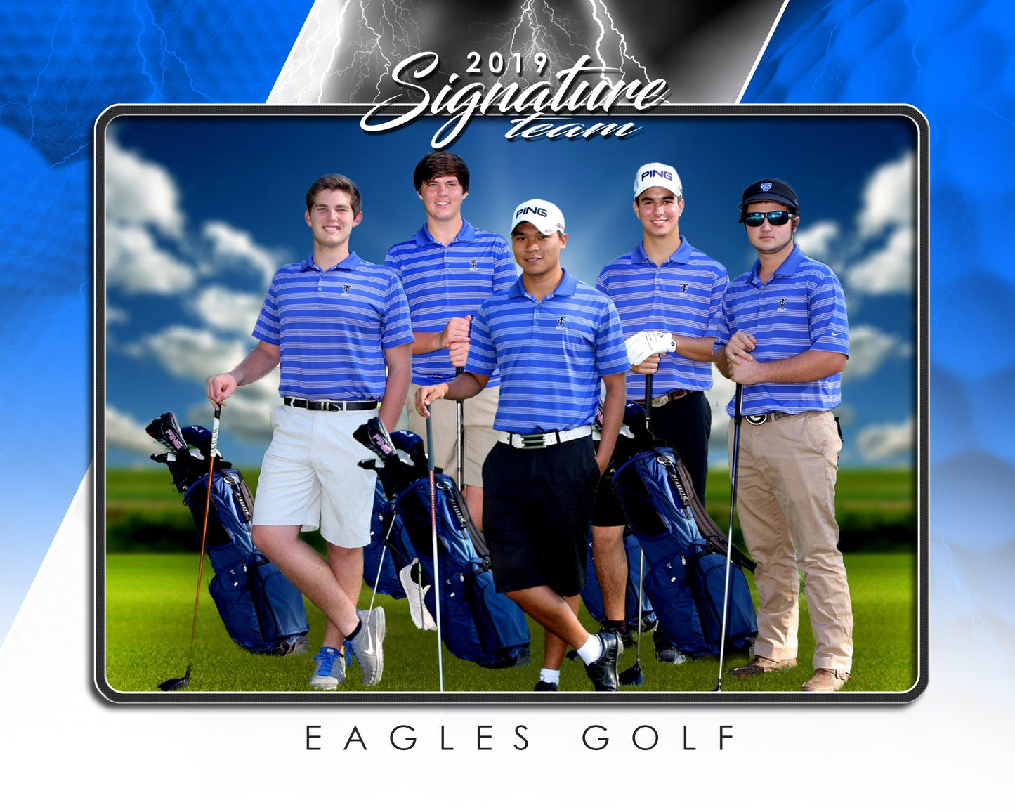 Signature Player - Golf - V3 - T&I Drop-In Collection-Photoshop Template - Photo Solutions