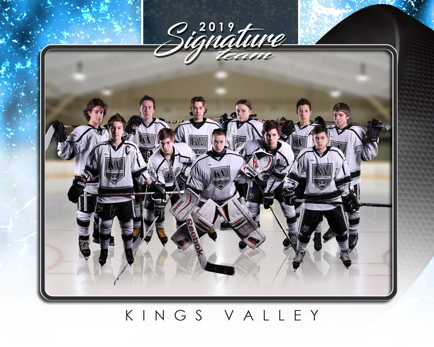Signature Player - Hockey - V1 - T&I Drop-In Collection-Photoshop Template - Photo Solutions