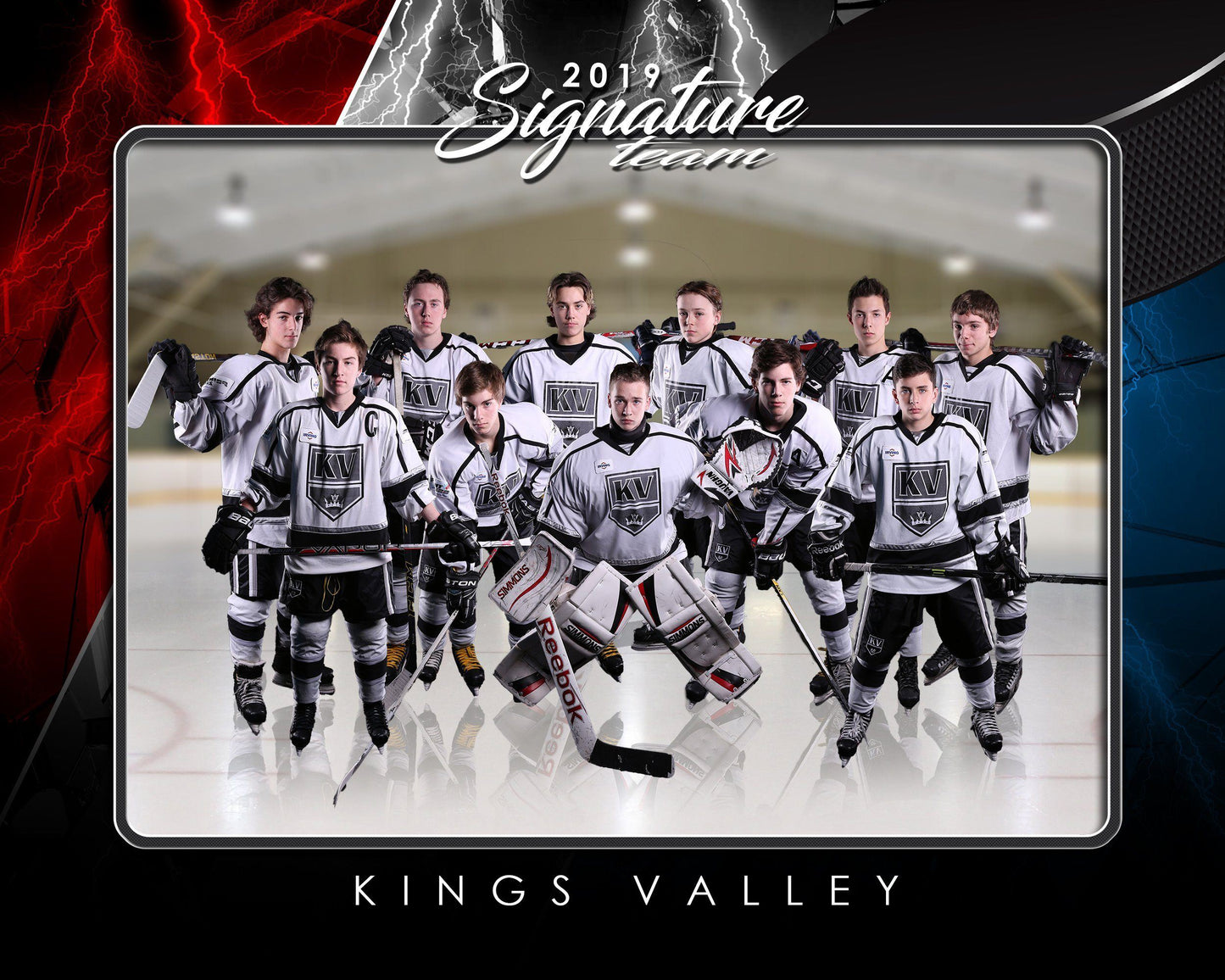 Signature Player - Hockey - V3 - T&I Drop-In Collection-Photoshop Template - Photo Solutions