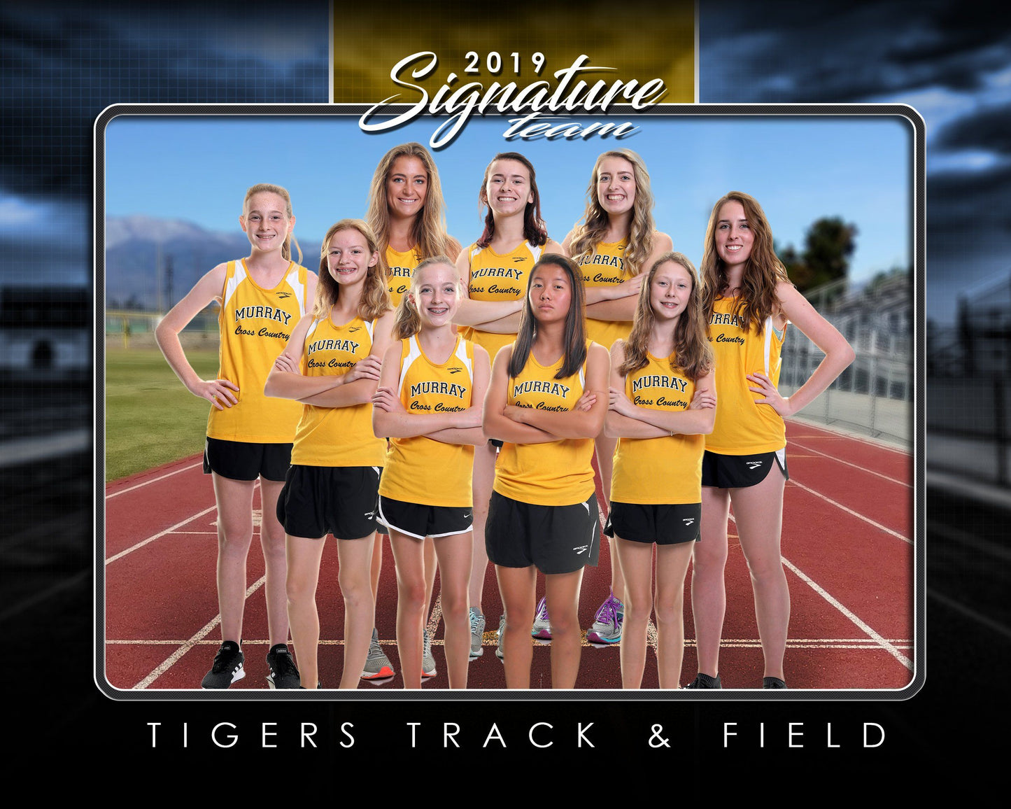 Signature Player - Track & Field - V1 - T&I Drop-In Collection-Photoshop Template - Photo Solutions