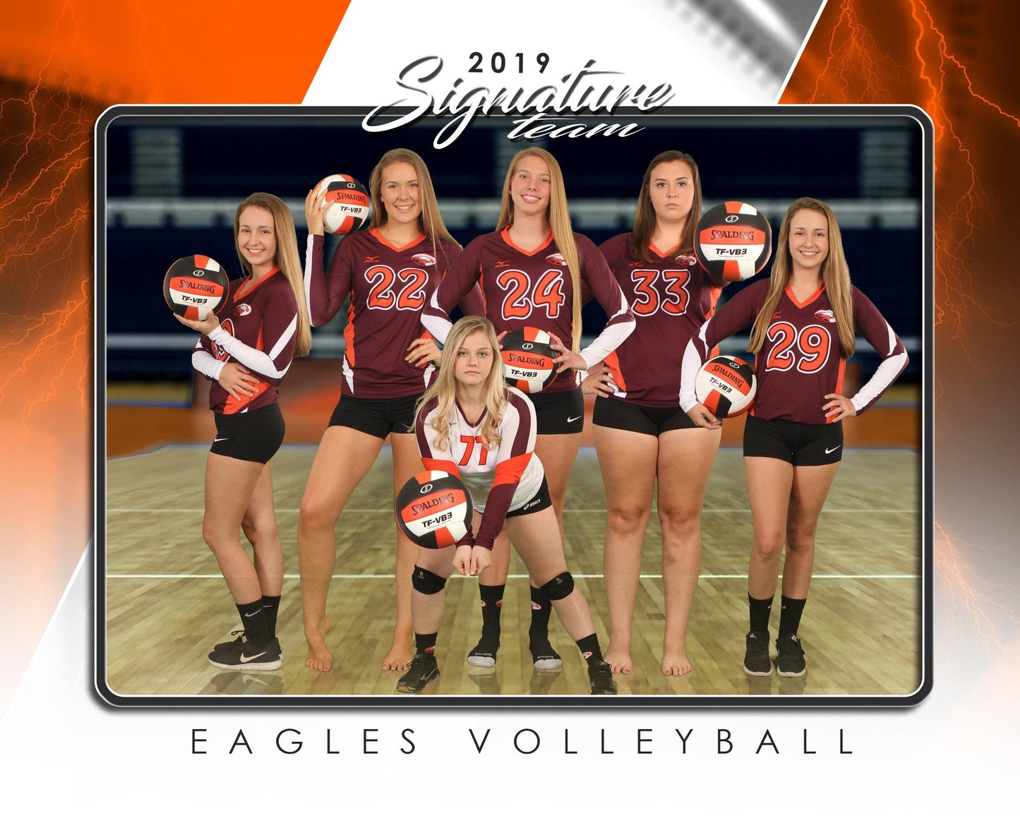 Signature Player - Volleyball - V3 - T&I Drop-In Collection-Photoshop Template - Photo Solutions