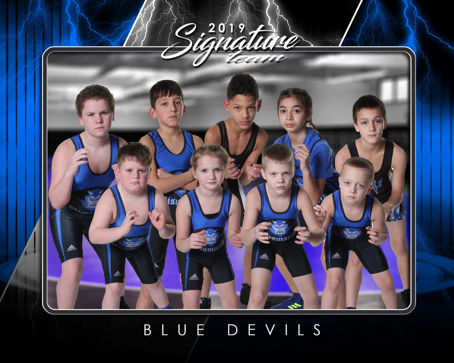 Signature Player - Wrestling - V3 - T&I Drop-In Collection-Photoshop Template - Photo Solutions