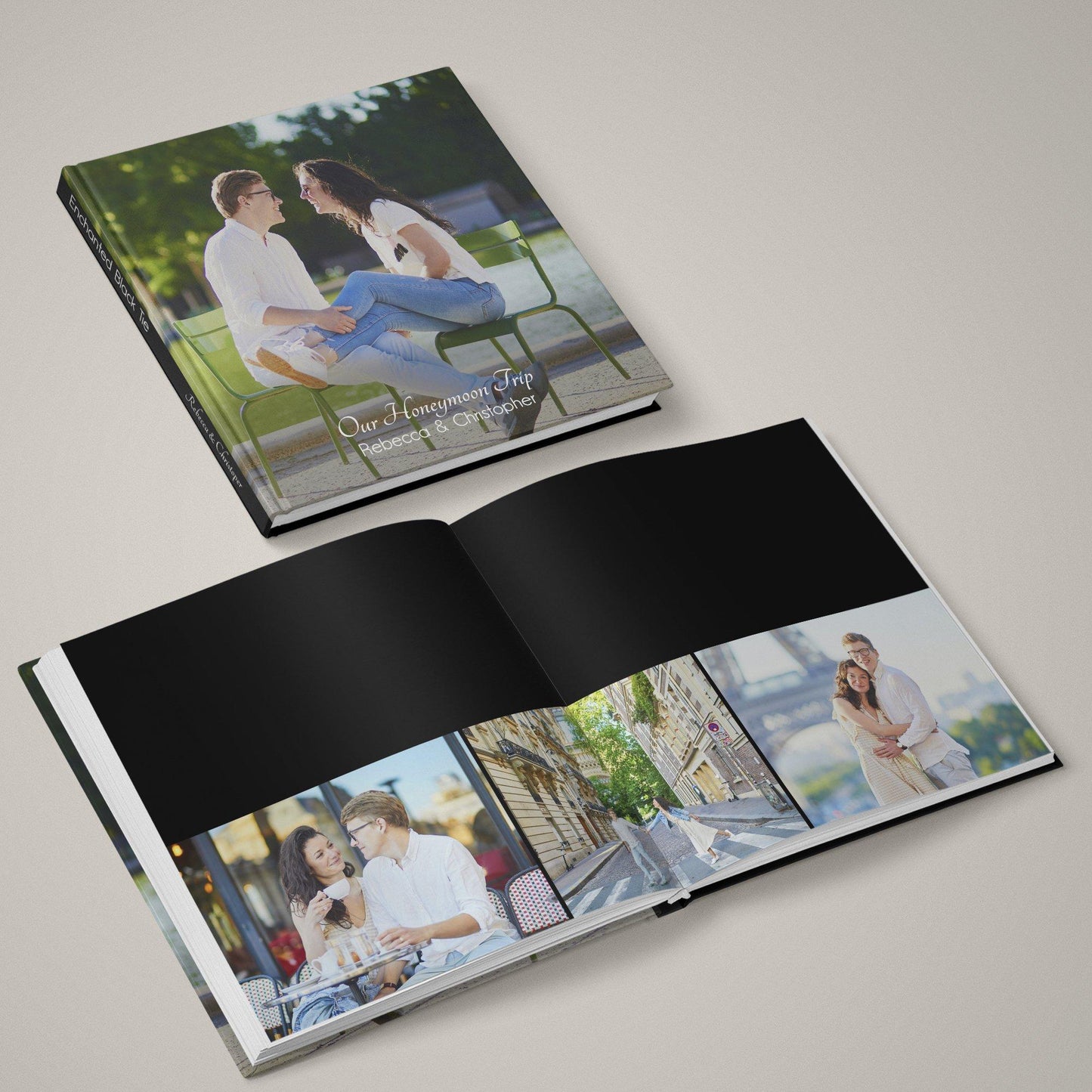Enchanted - Black Tie - 12x24 - Album Spreads-Photoshop Template - Graphic Authority