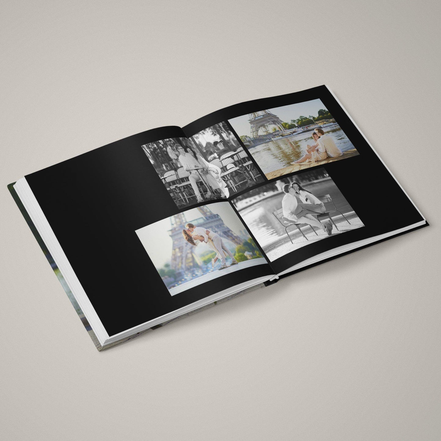 Enchanted - Black Tie - 12x24 - Album Spreads-Photoshop Template - Graphic Authority