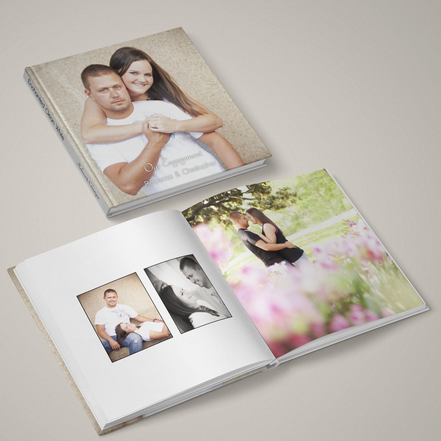 Enchanted - Clean White - 12x24 - Album Spreads-Photoshop Template - Graphic Authority