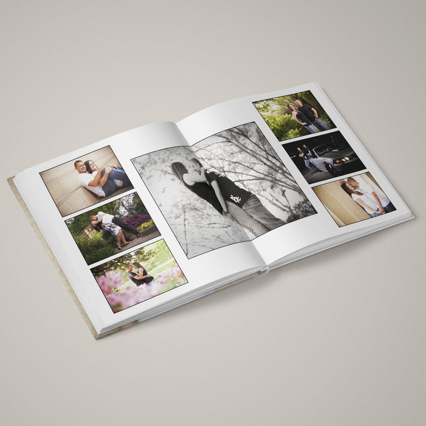 Enchanted - Clean White - 12x24 - Album Spreads-Photoshop Template - Graphic Authority