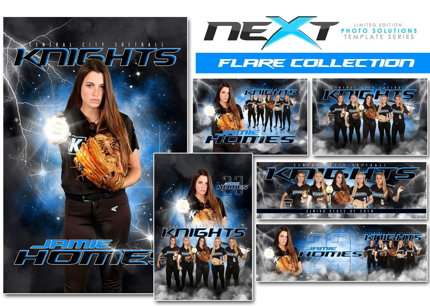 01 Full Set - FLARE Collection-Photoshop Template - Photo Solutions