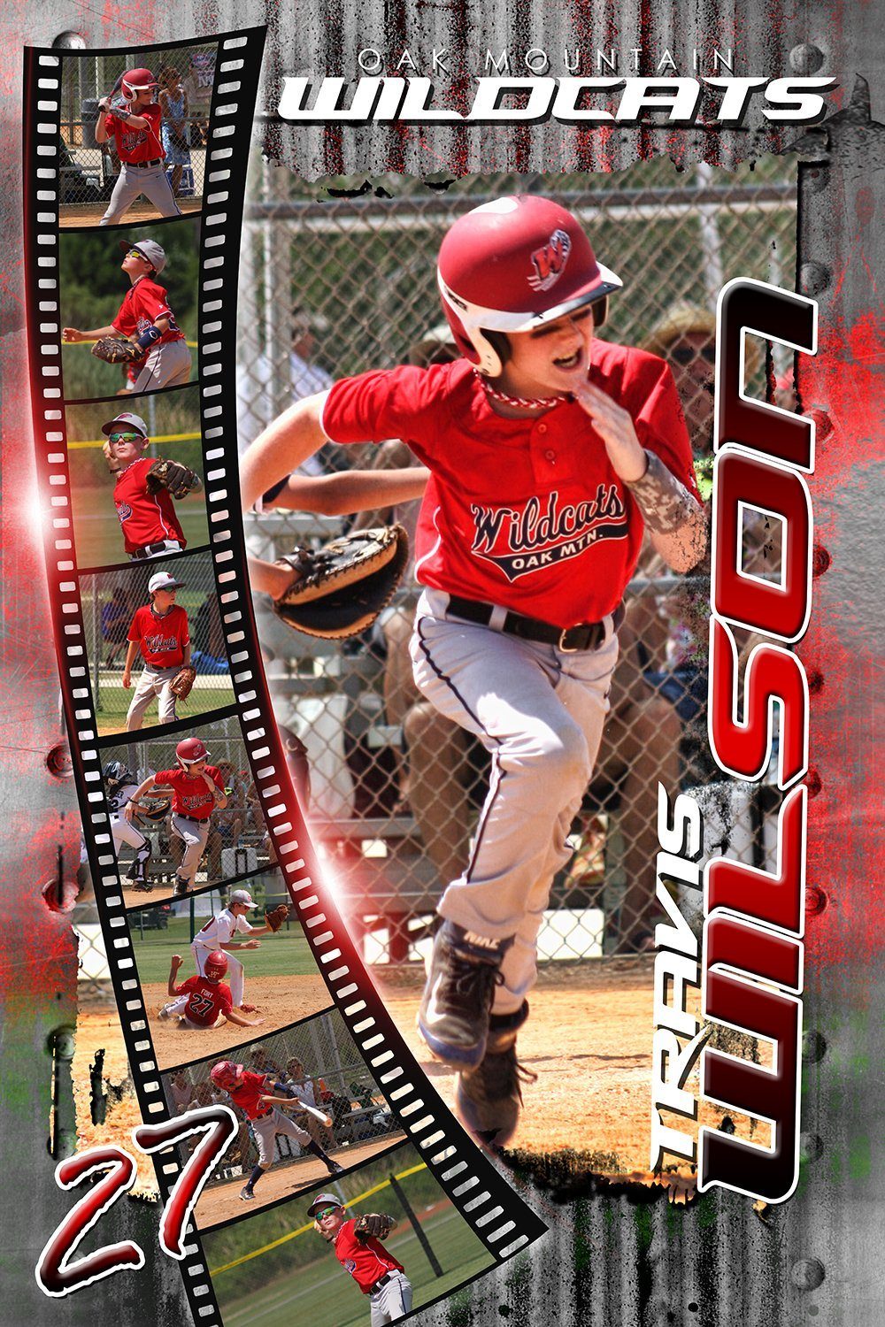 Steel Plate - V1-2 - Film Strip Photoshop Poster Template-Photoshop Template - Photo Solutions