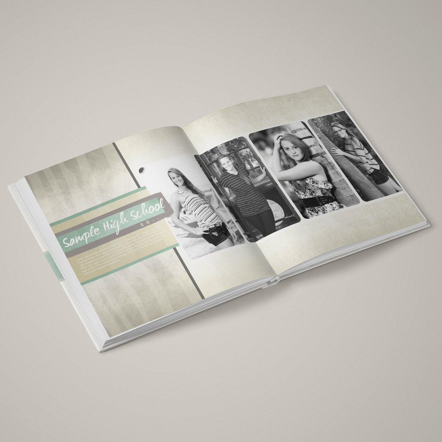 Rockstar - Faded Print - 12x24 - Album Spreads-Photoshop Template - Graphic Authority